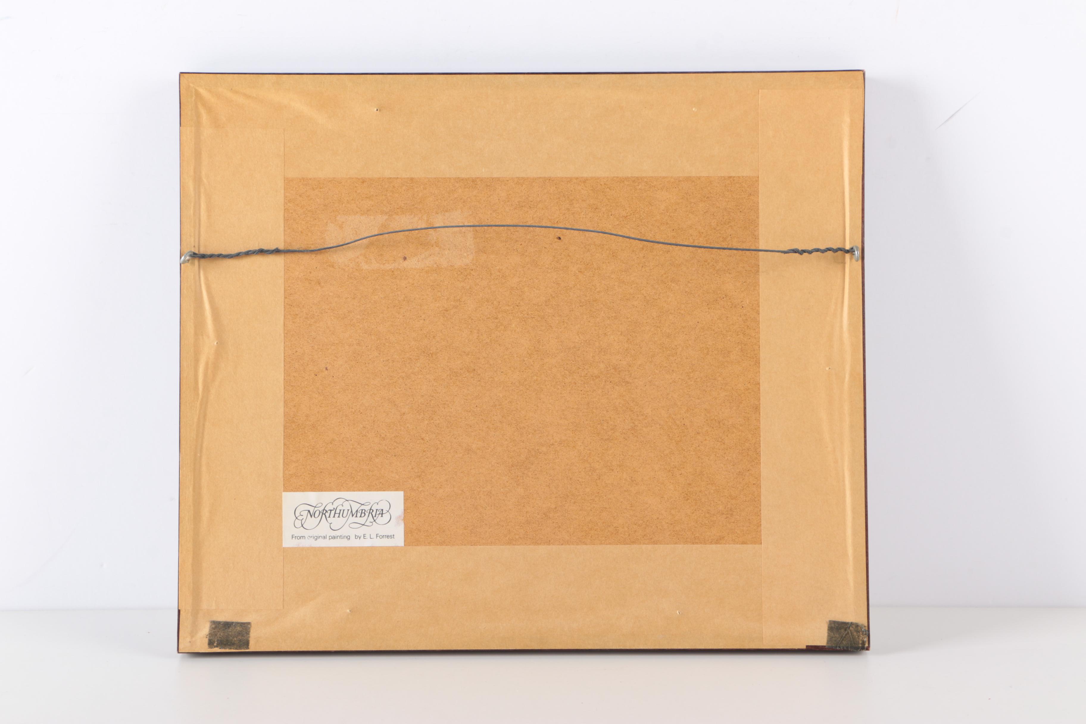 After E. L. Forrest Offset Lithograph "Langley Castle"