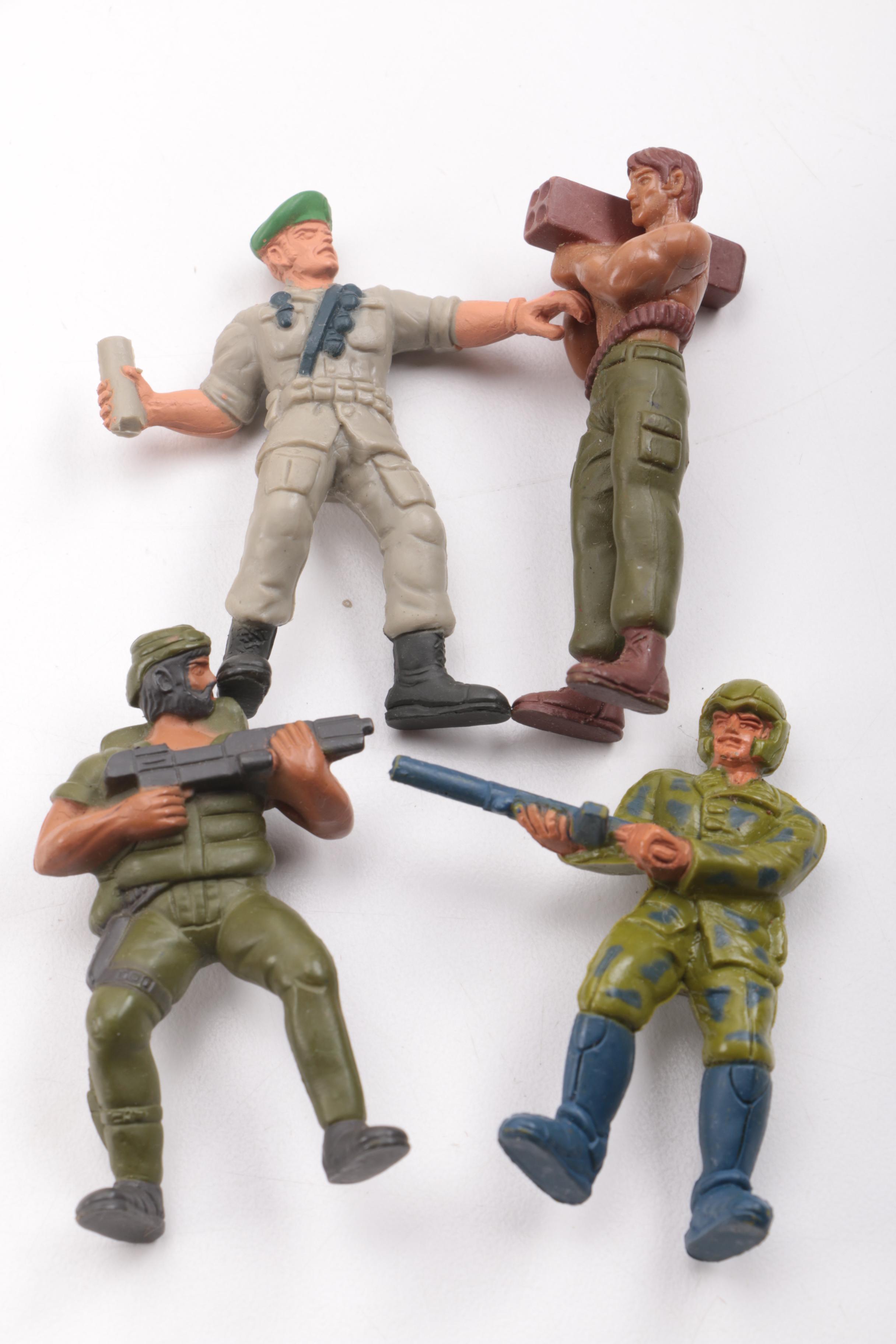 Collection of Starcom Action Figures and Accessories