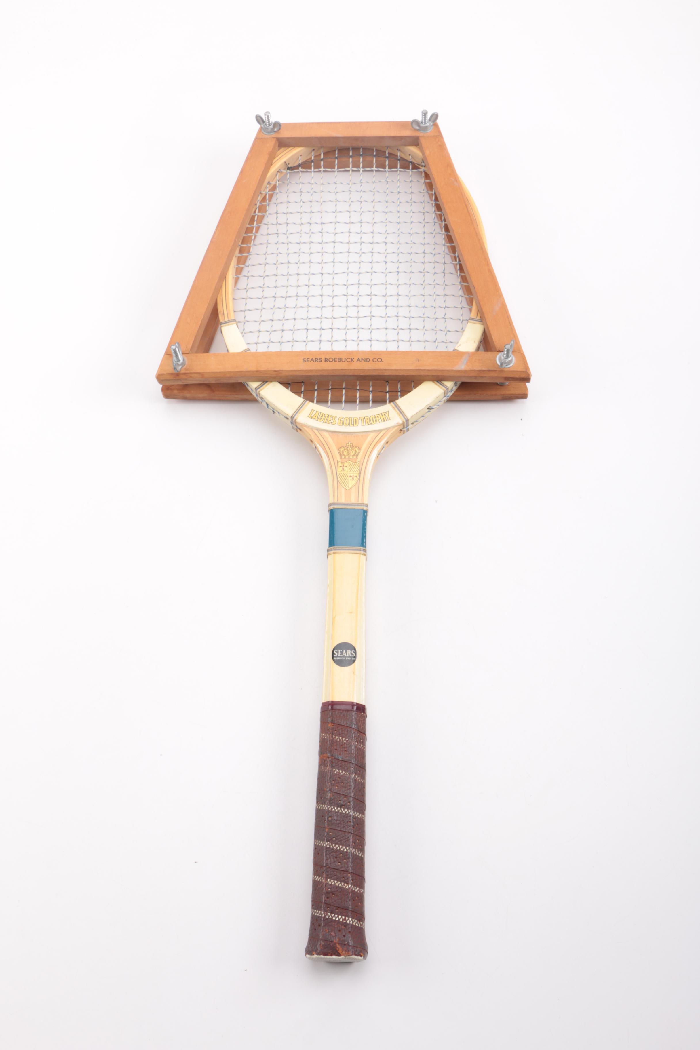 Vintage Tennis Rackets Including Wilson T2000