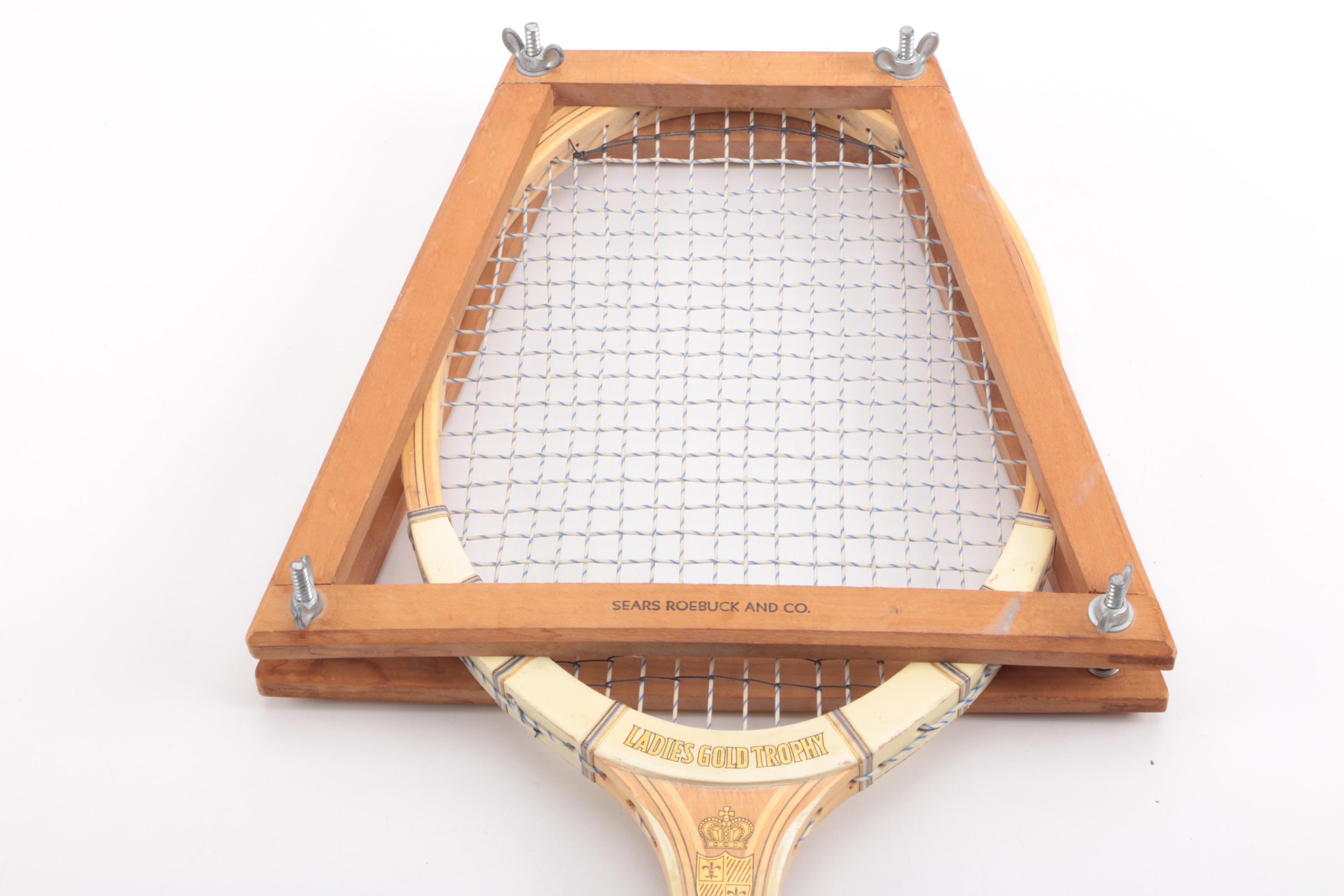 Vintage Tennis Rackets Including Wilson T2000