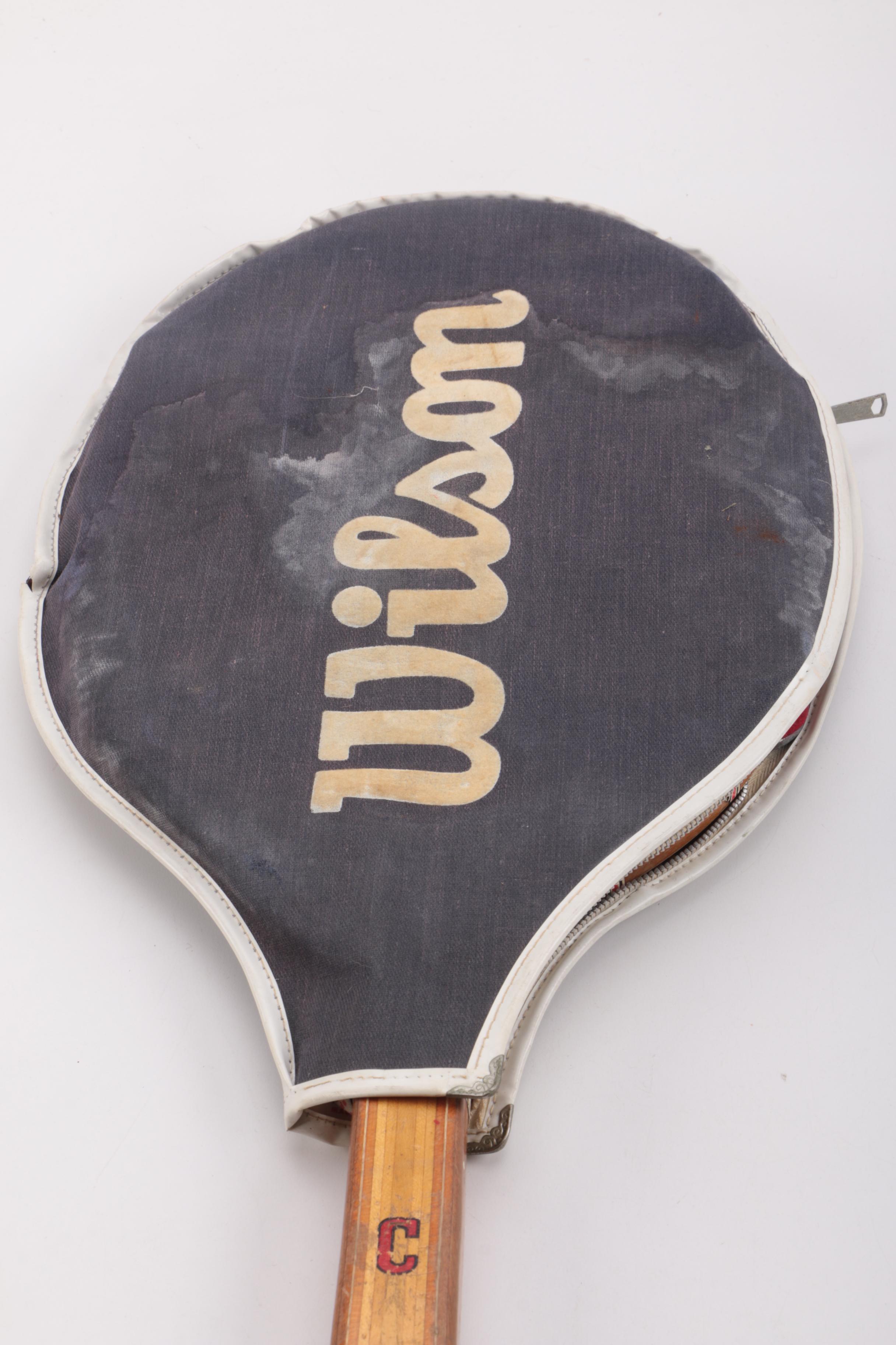 Vintage Tennis Rackets Including Wilson T2000