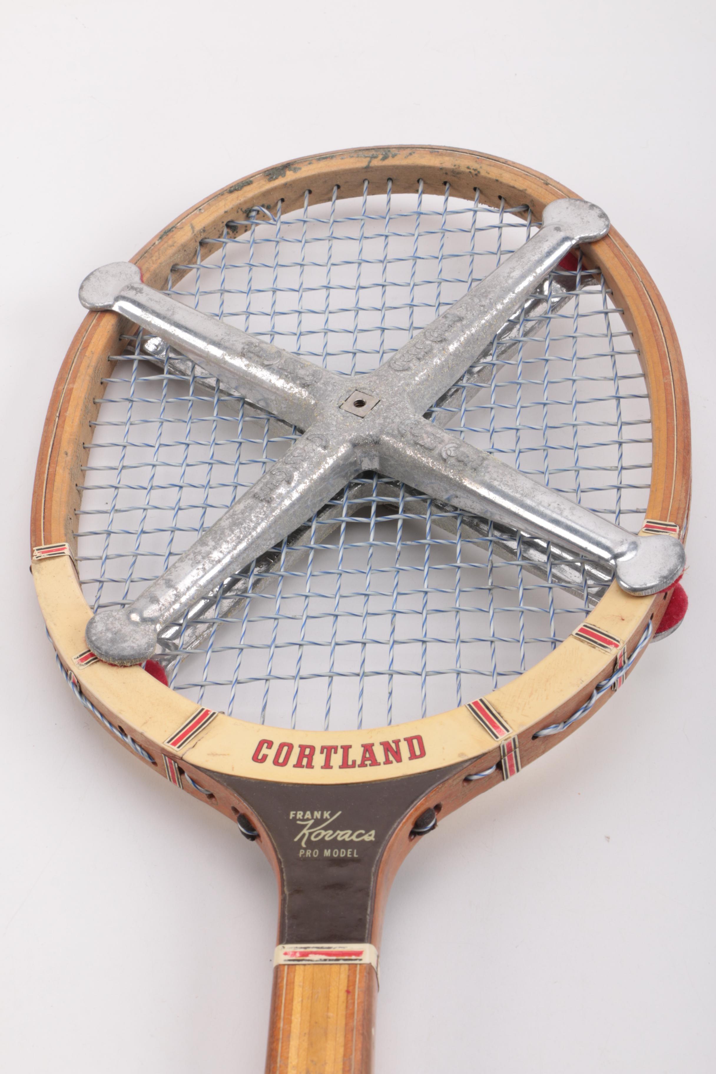 Vintage Tennis Rackets Including Wilson T2000