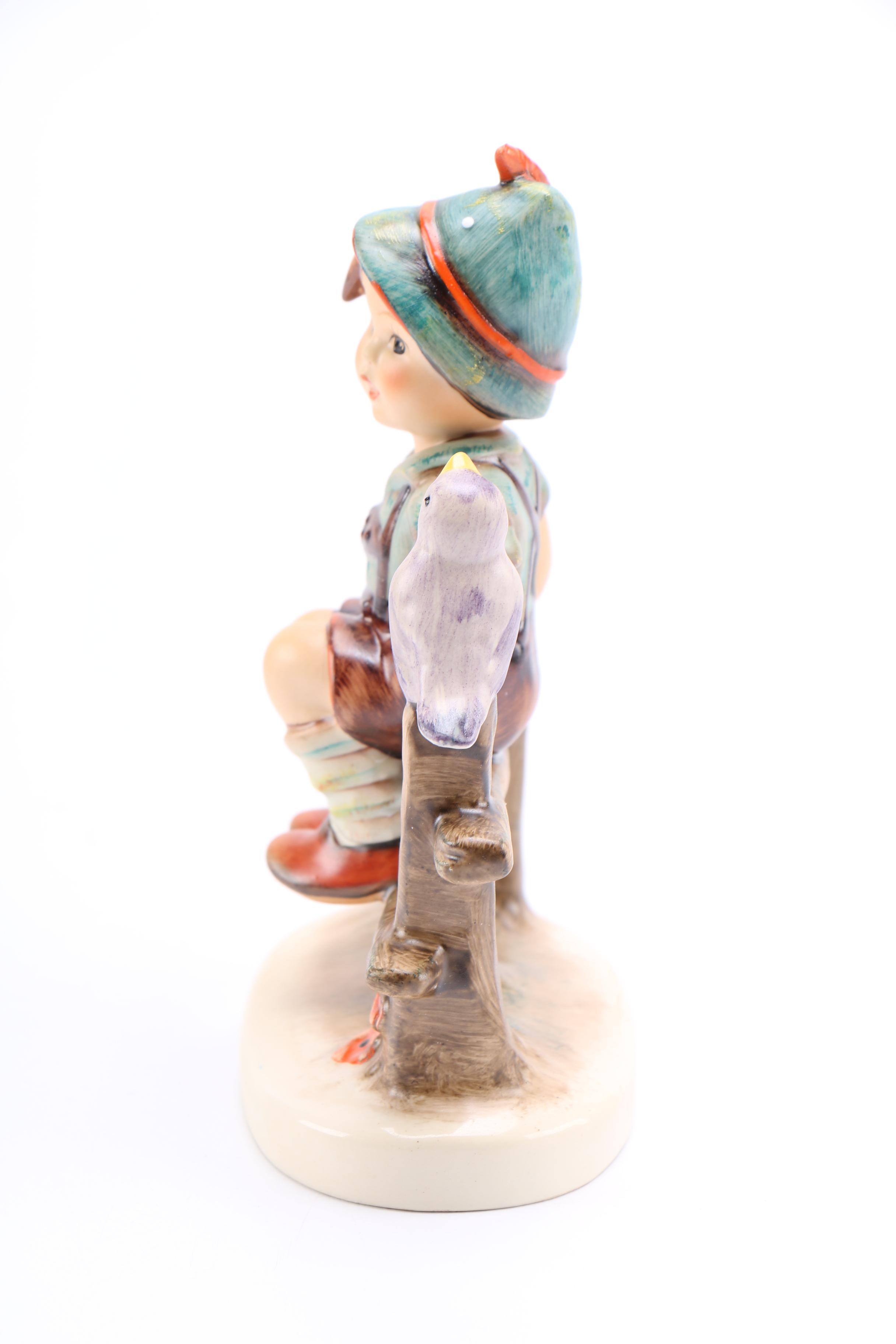 Goebel Hummel Porcelain Figurine of Boy and Bird "Wayside Harmony"