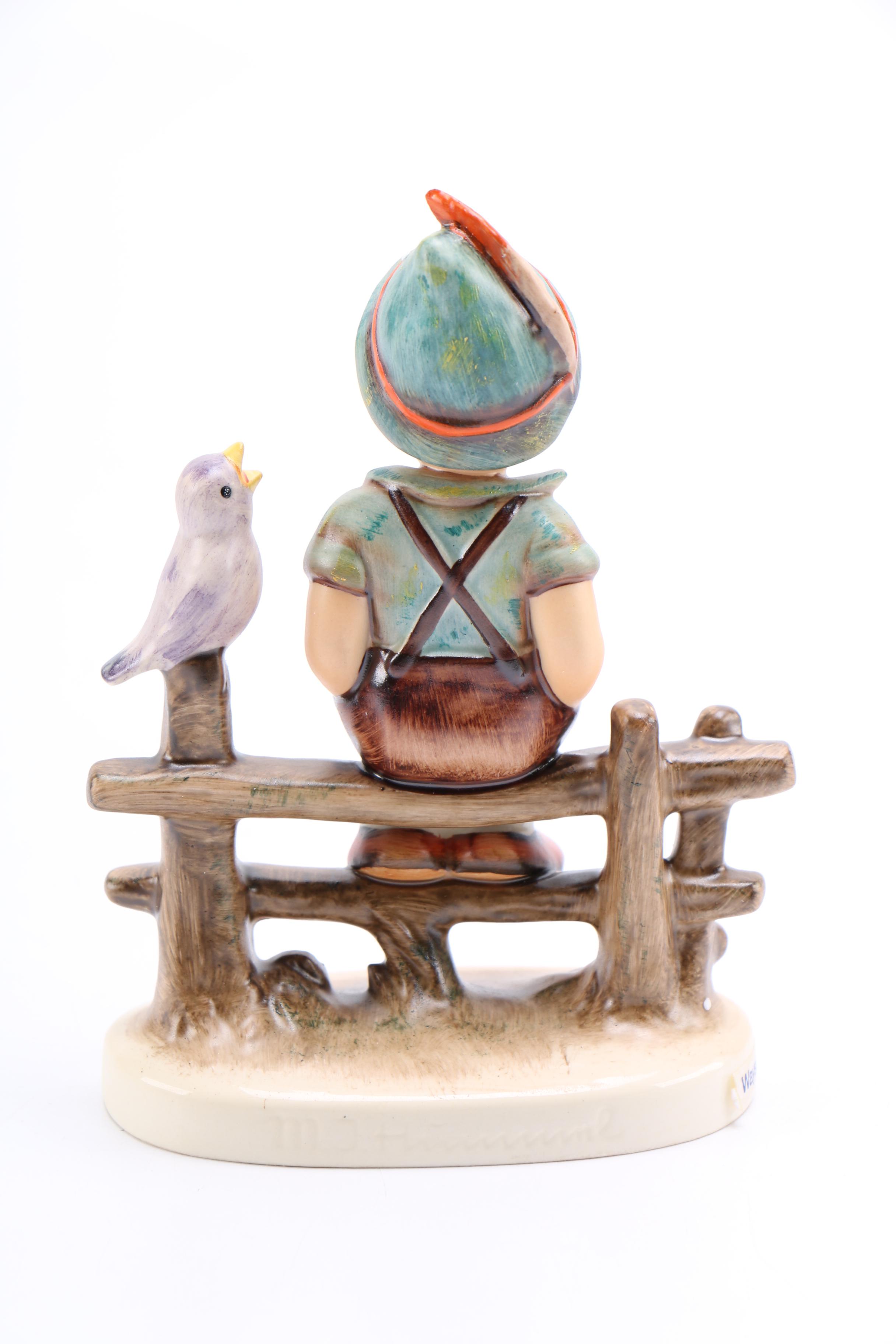 Goebel Hummel Porcelain Figurine of Boy and Bird "Wayside Harmony"