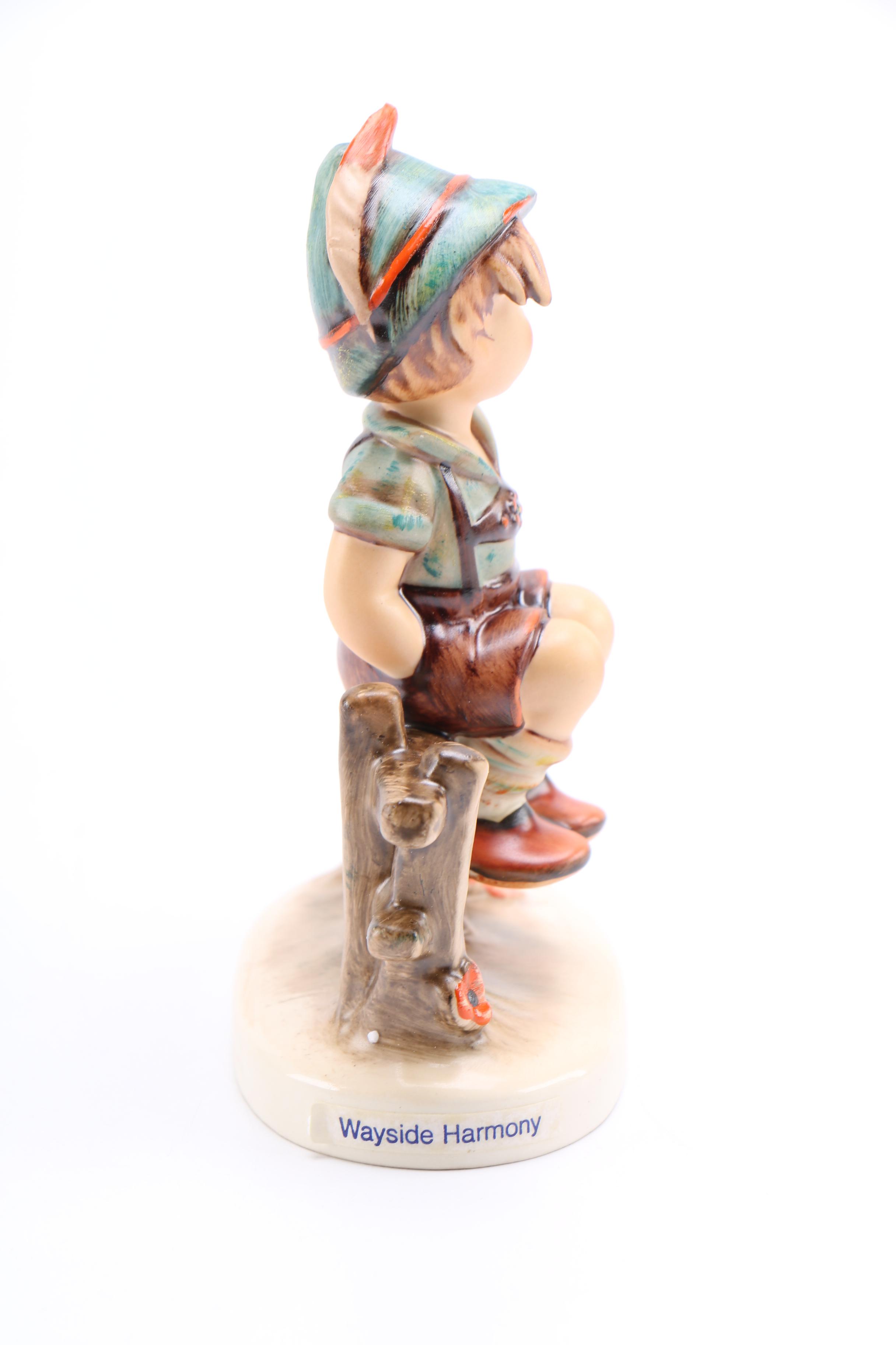 Goebel Hummel Porcelain Figurine of Boy and Bird "Wayside Harmony"