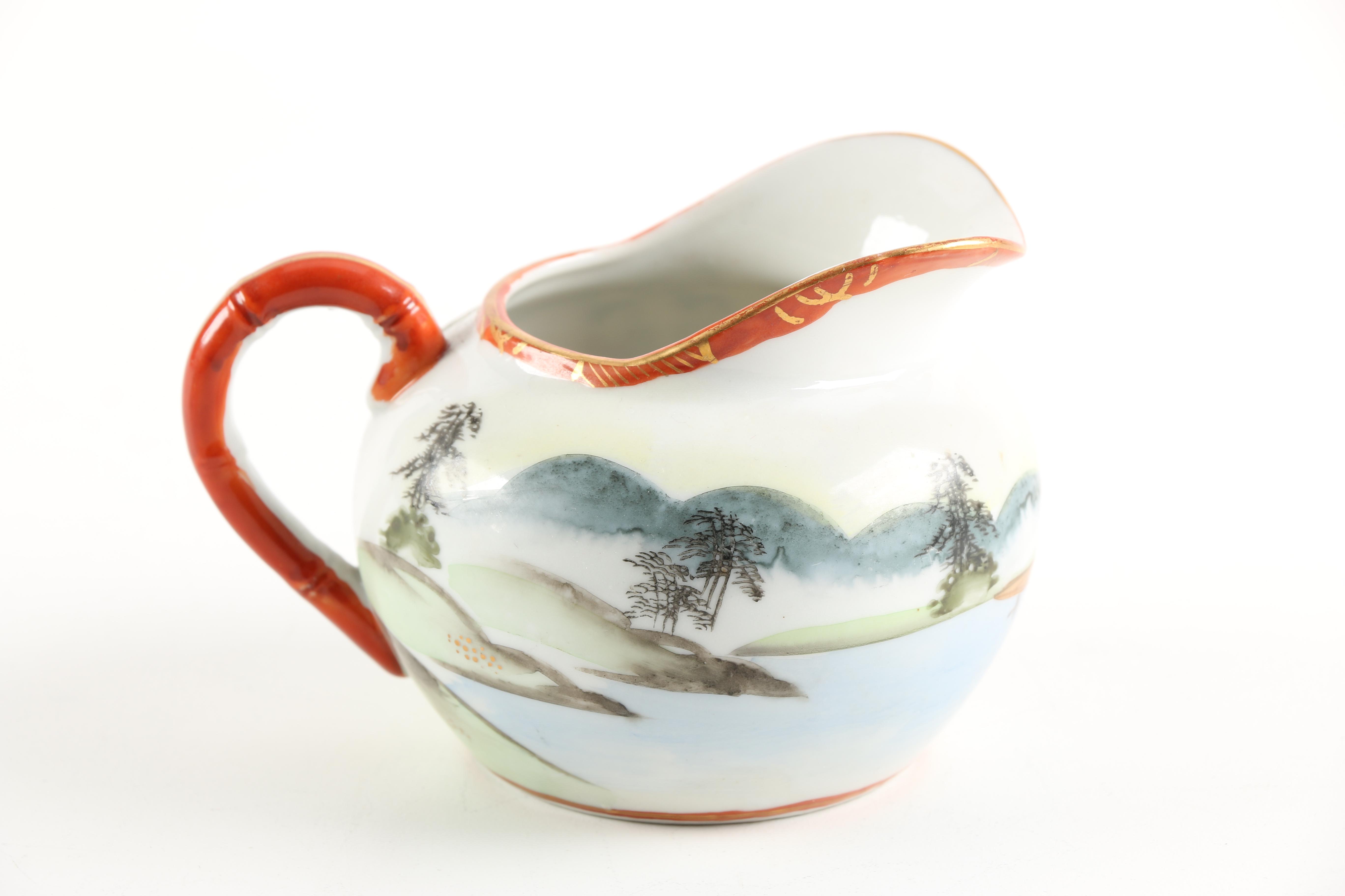 Hand Painted Japanese Porcelain Tea Set