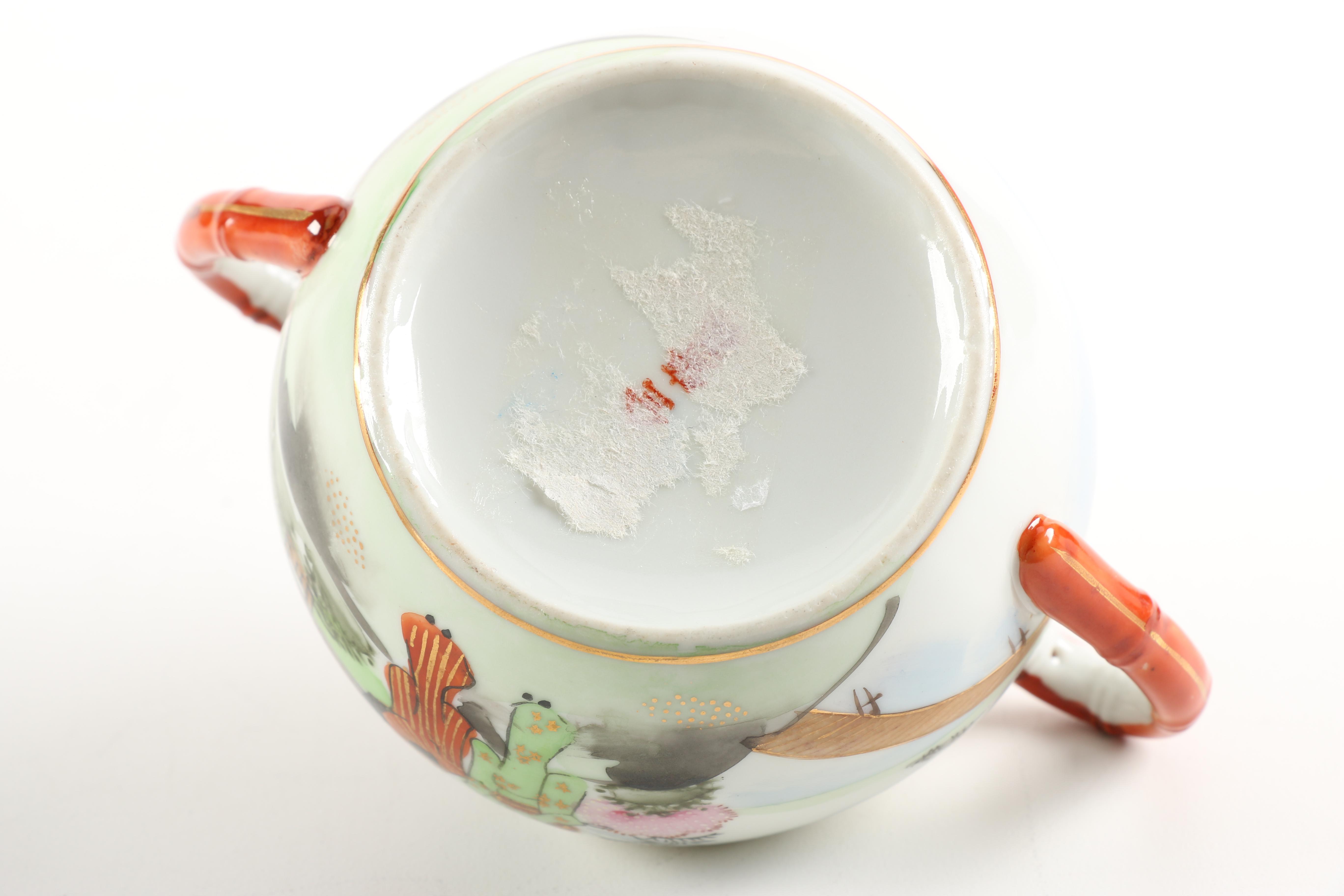 Hand Painted Japanese Porcelain Tea Set