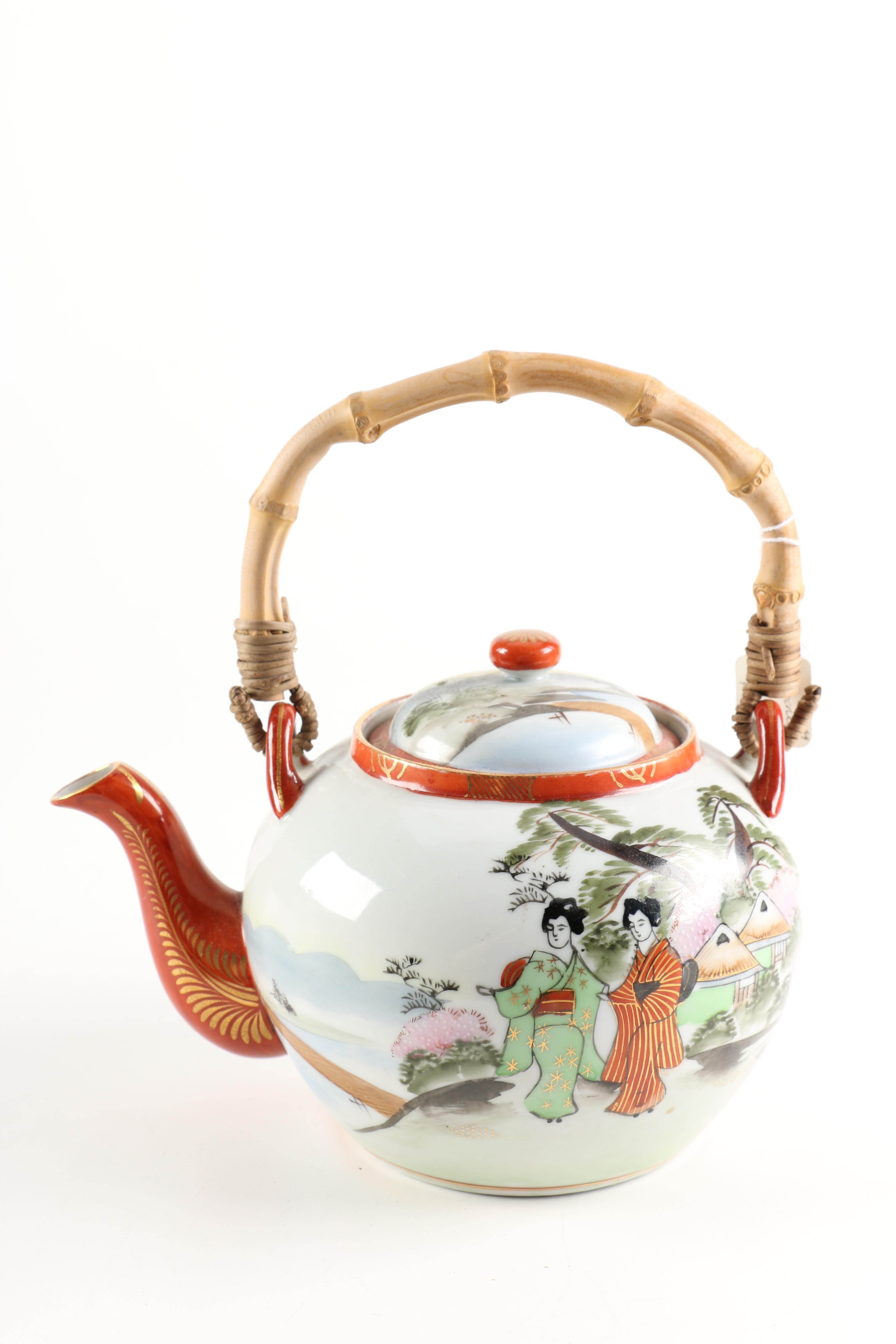 Hand Painted Japanese Porcelain Tea Set