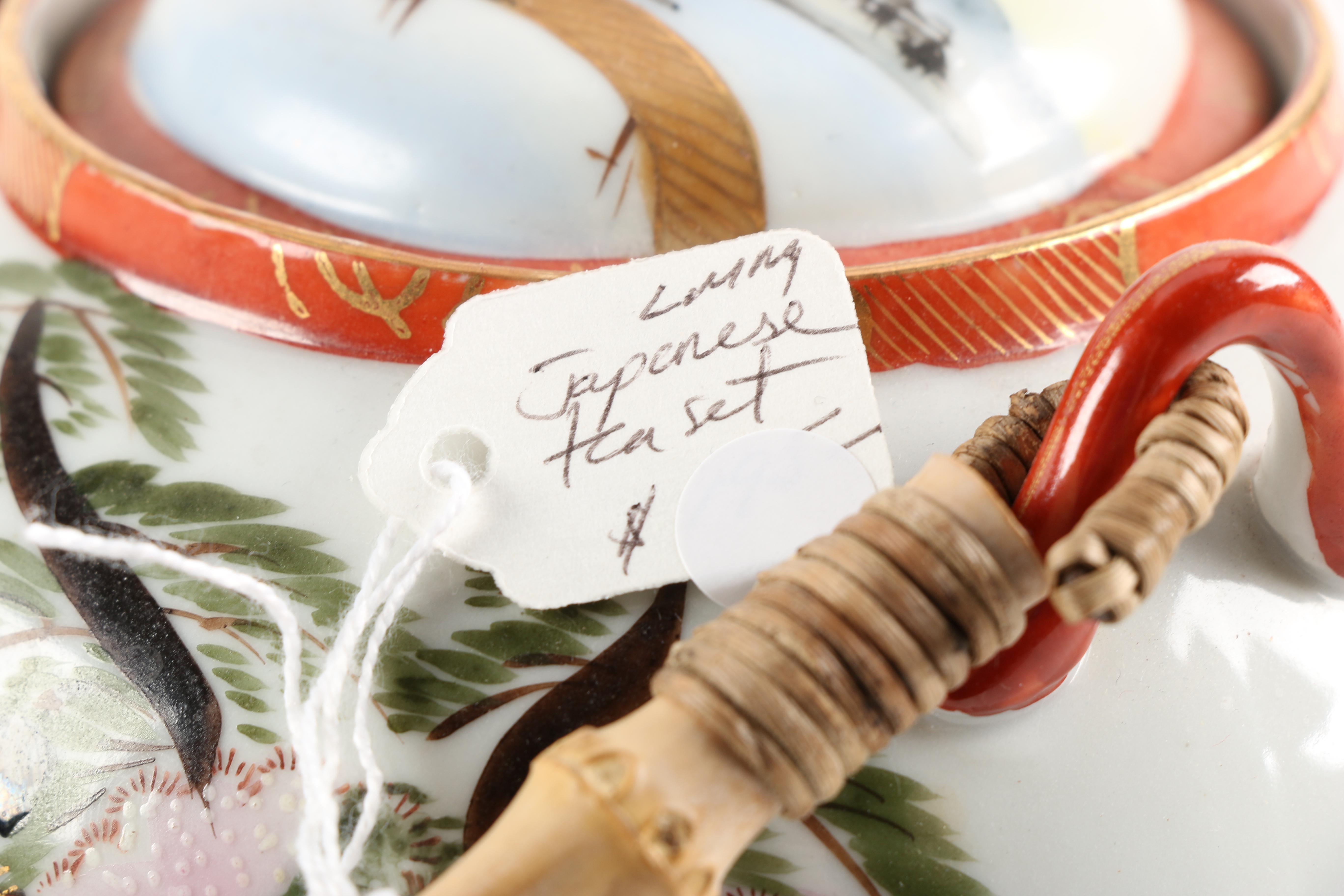 Hand Painted Japanese Porcelain Tea Set