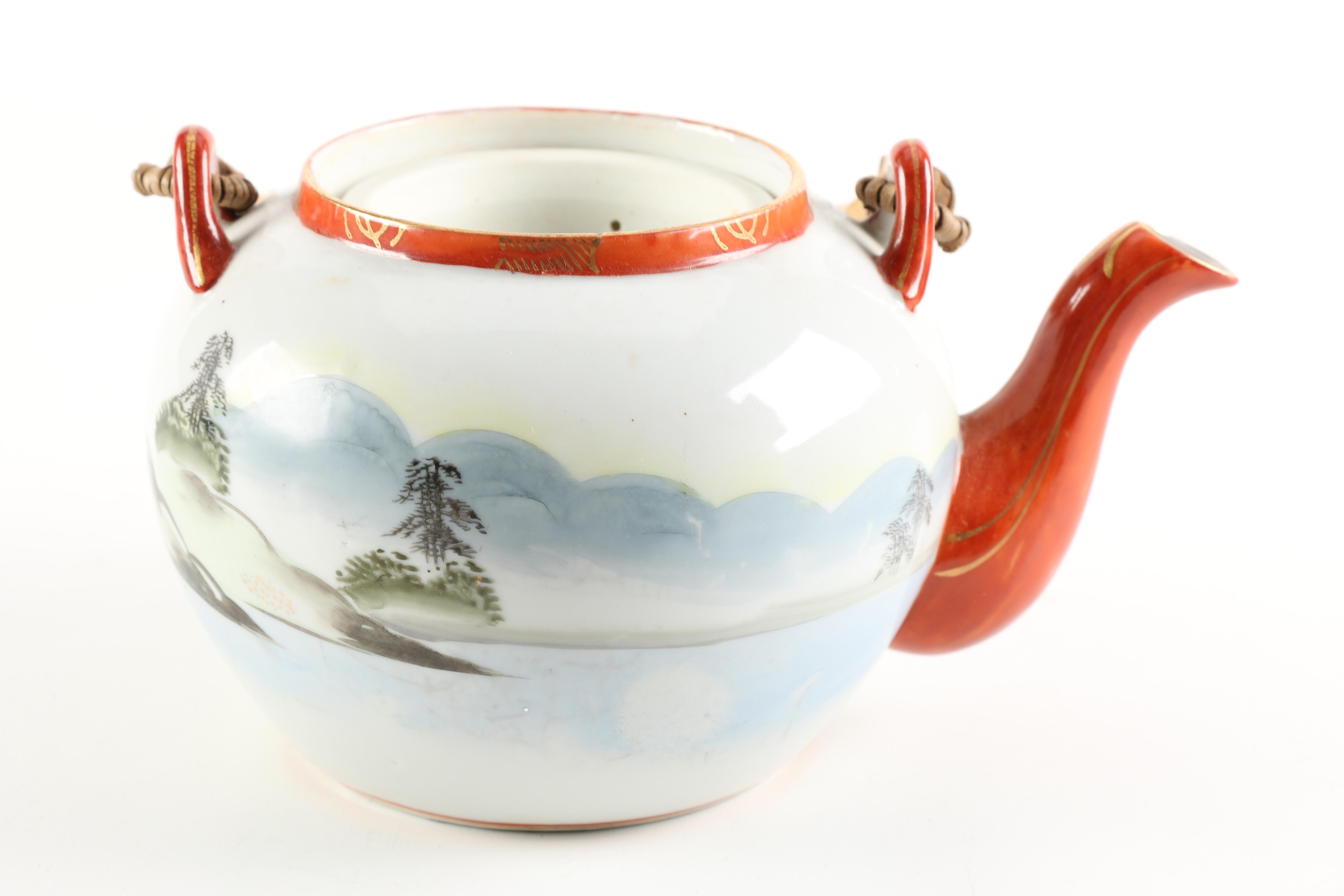 Hand Painted Japanese Porcelain Tea Set