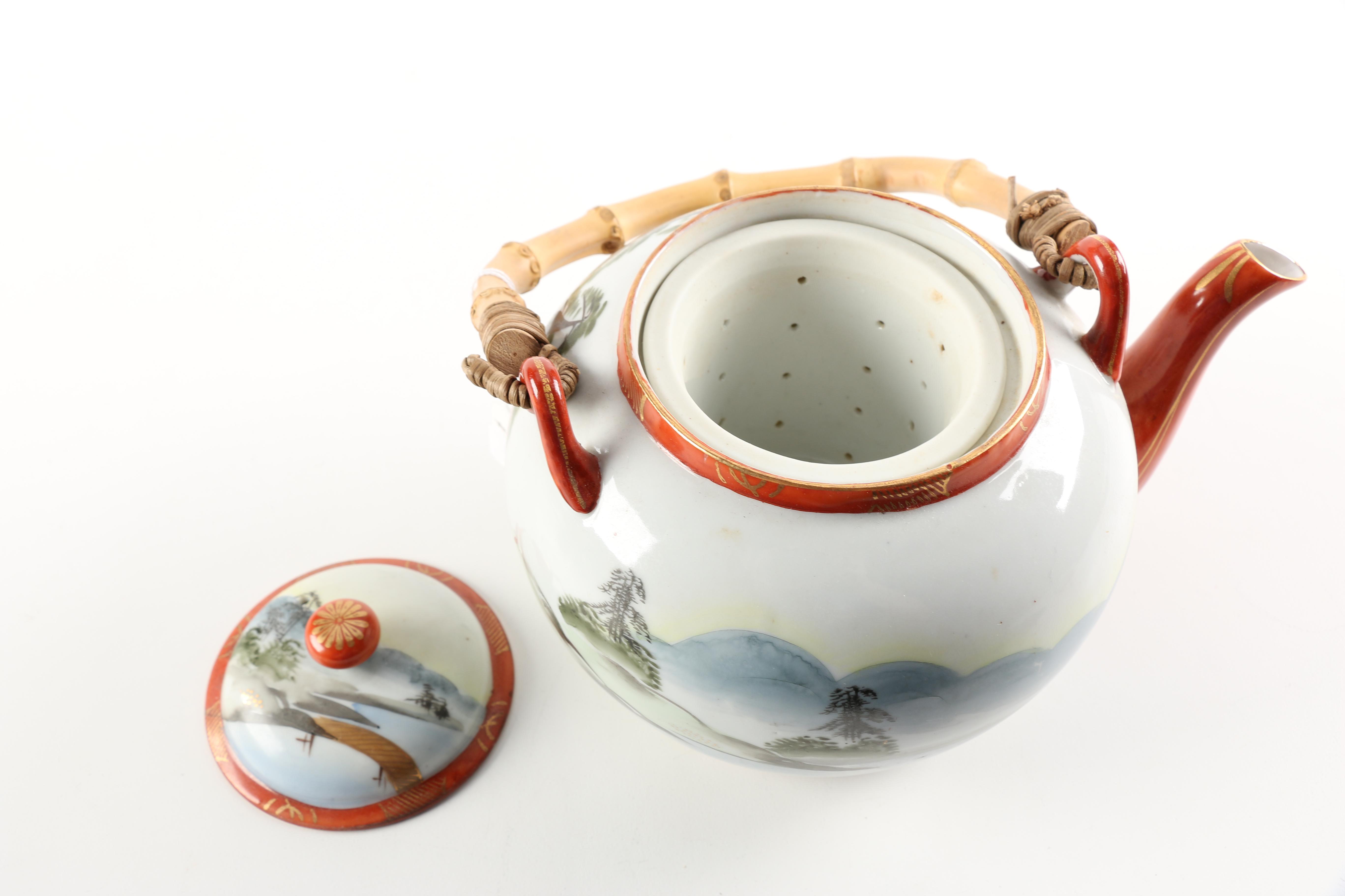 Hand Painted Japanese Porcelain Tea Set