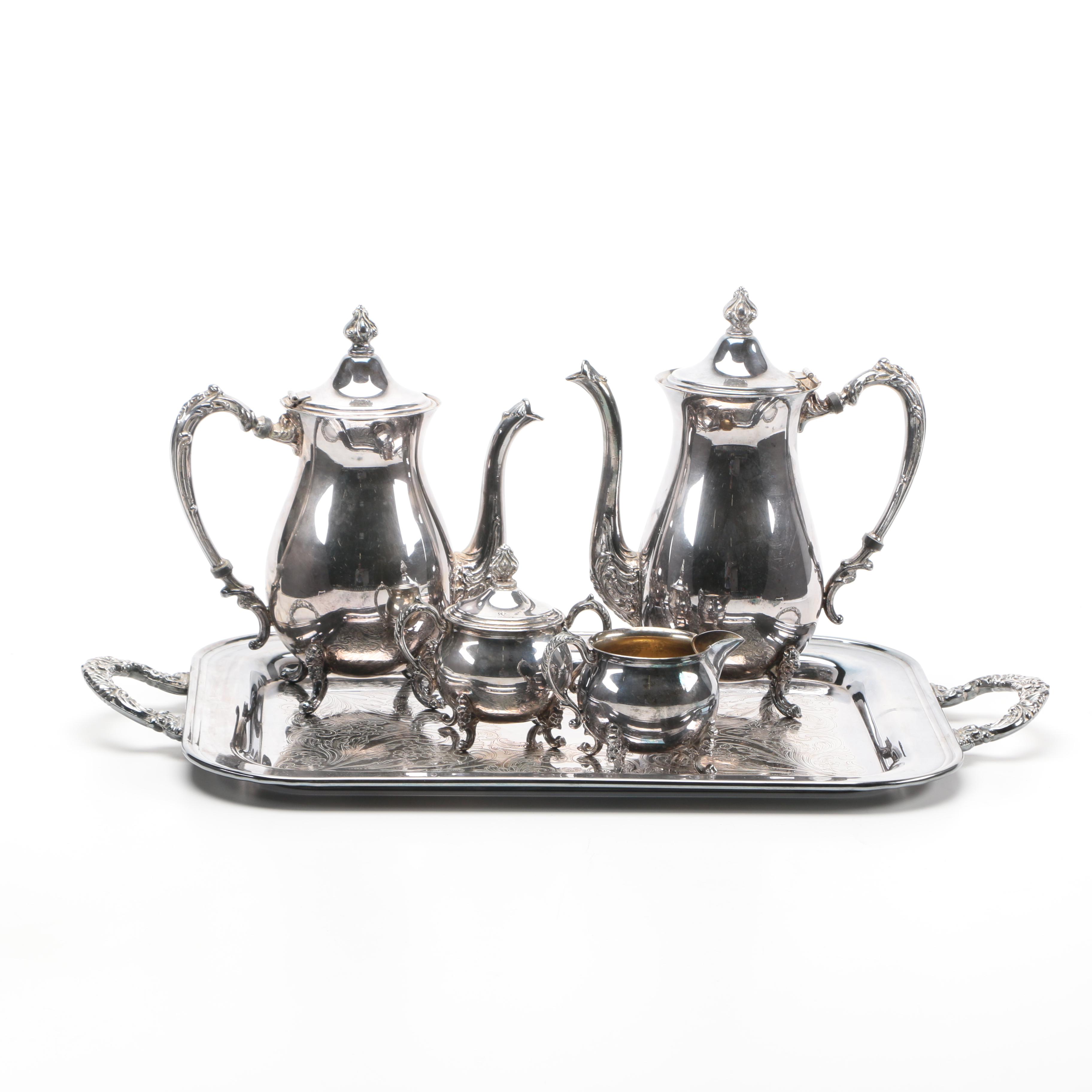 Sheridan Vintage Silver-Plated Coffee and Tea Set