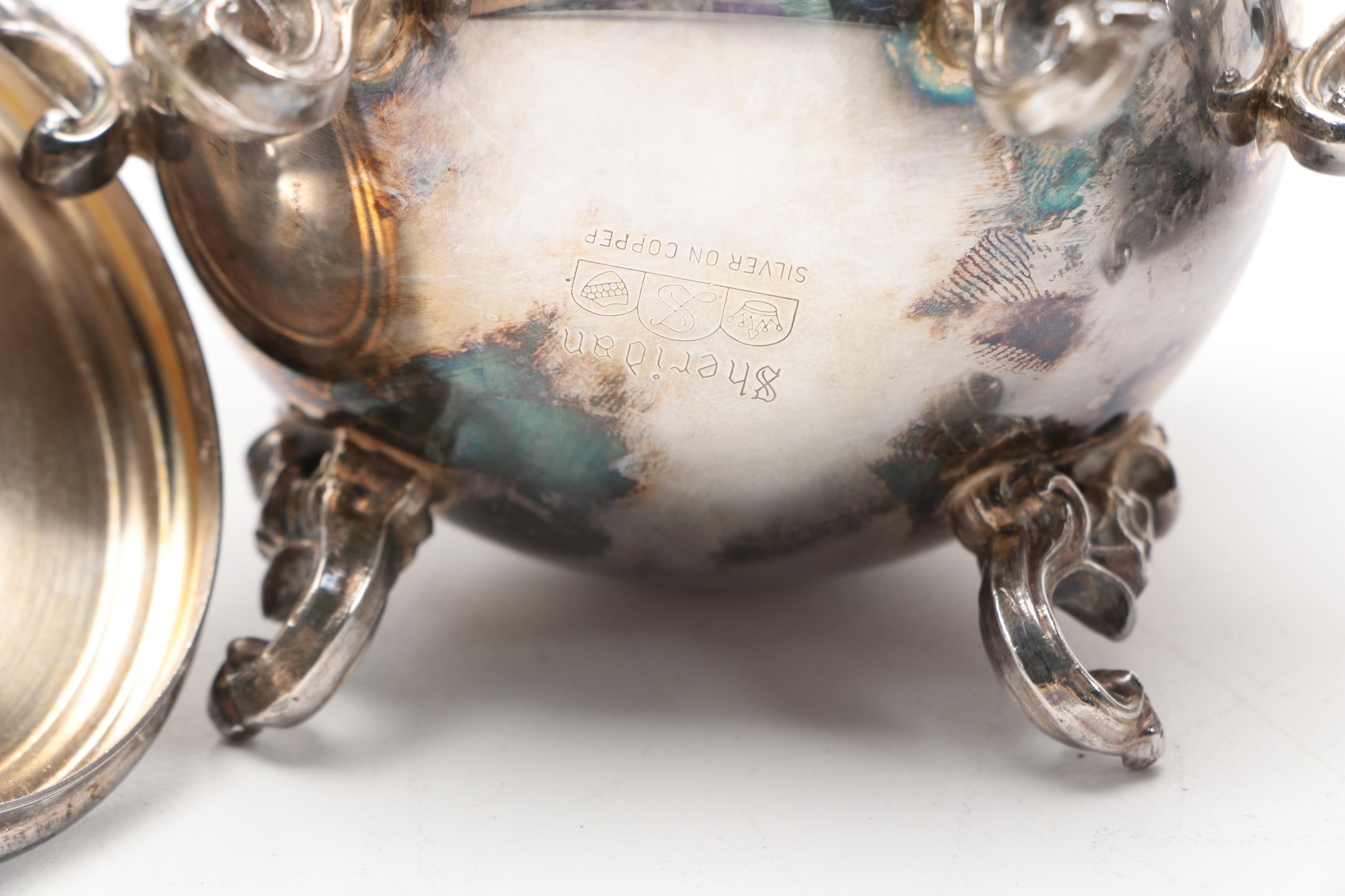 Sheridan Vintage Silver-Plated Coffee and Tea Set