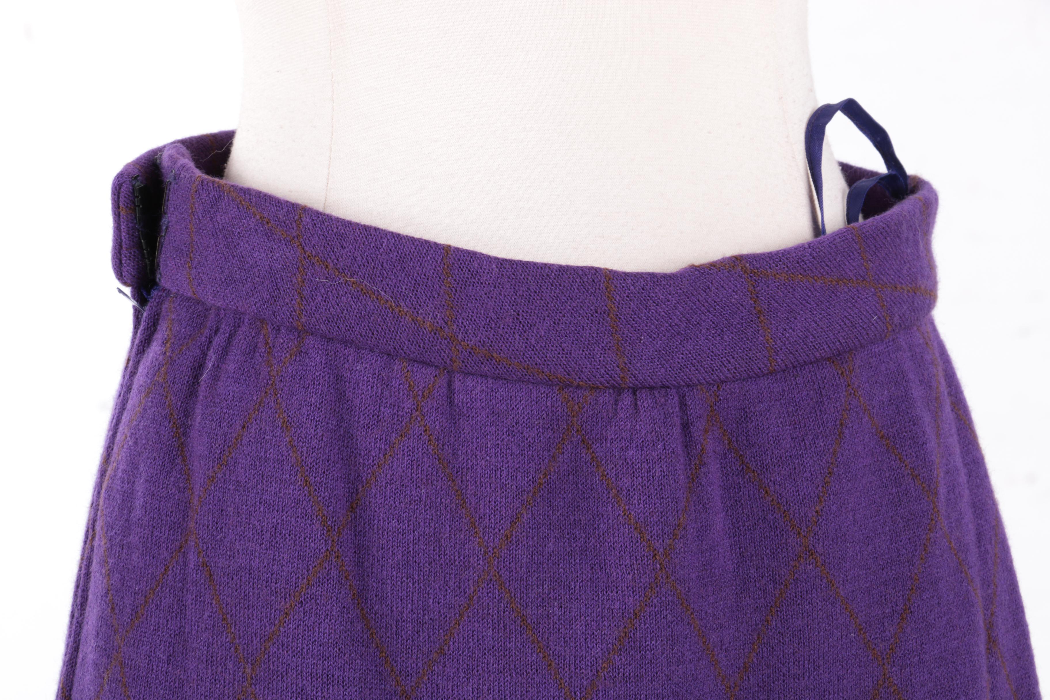 Carolyne Roehm Purple Sweater Set