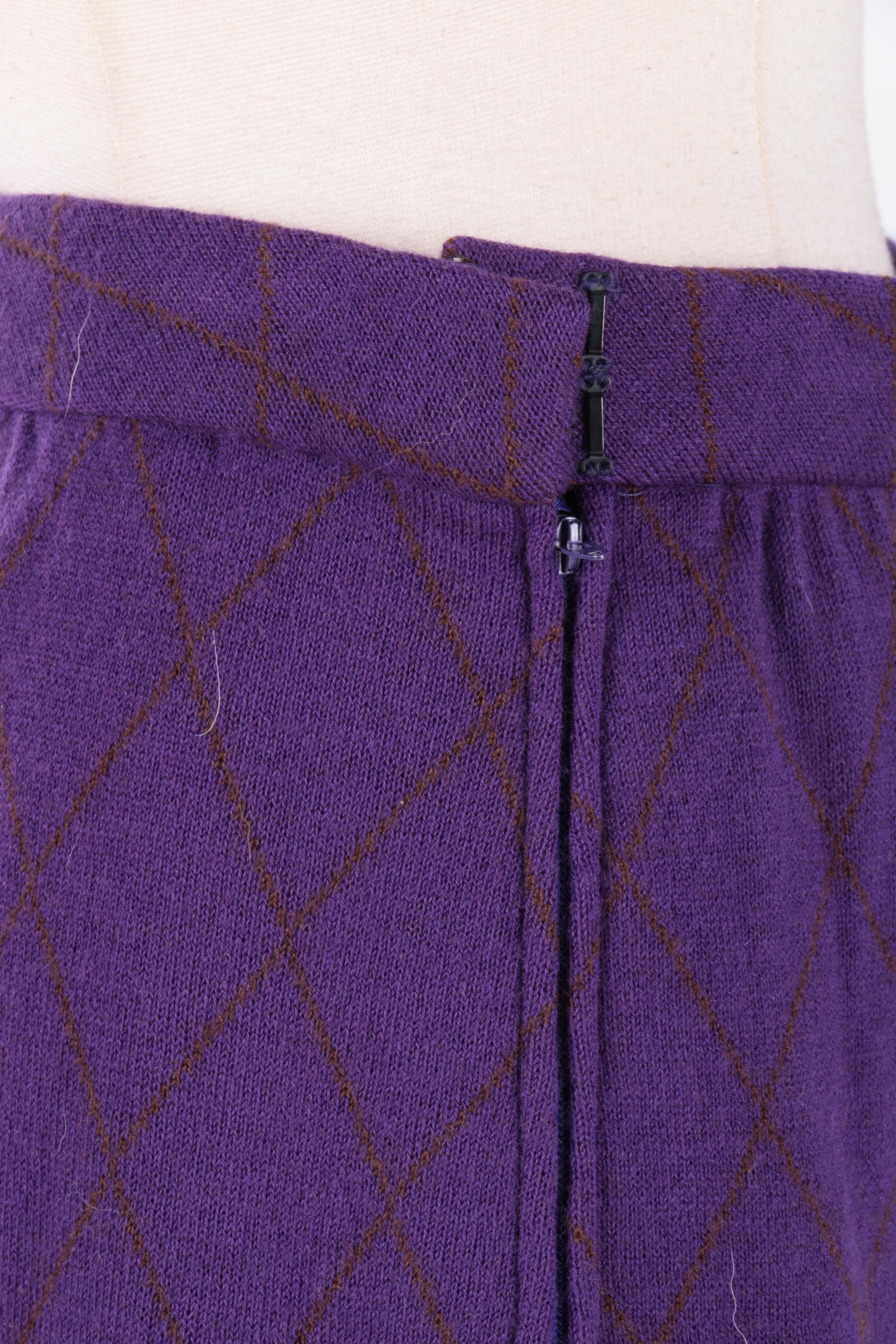 Carolyne Roehm Purple Sweater Set