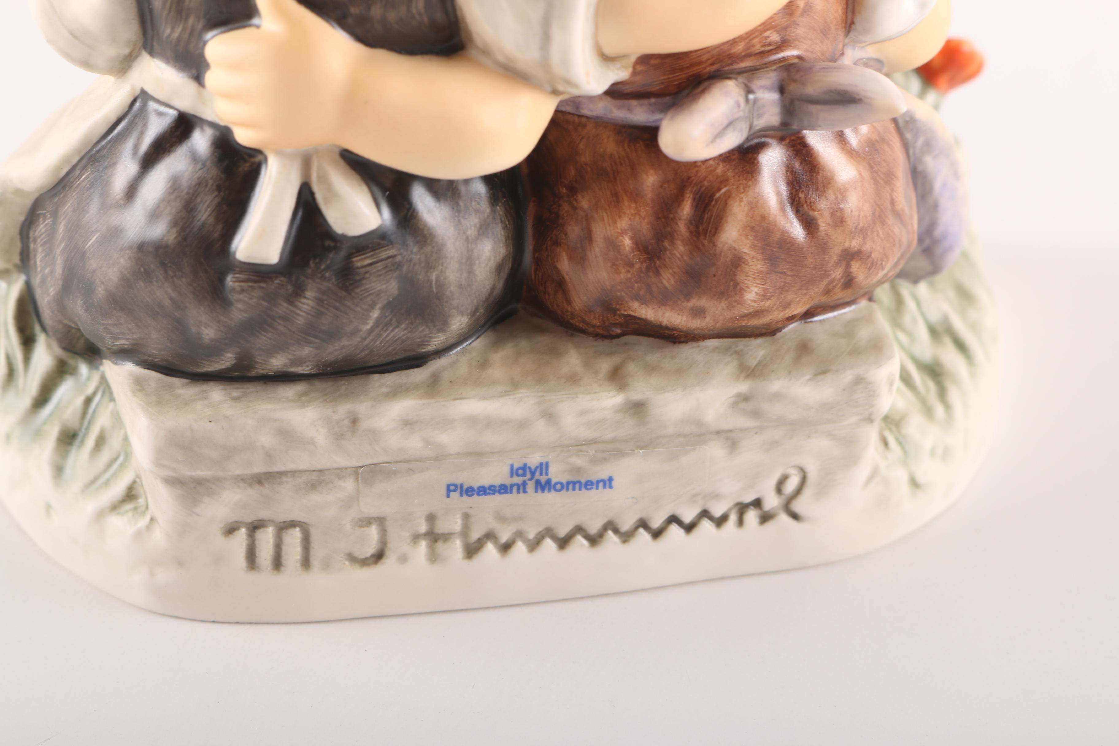 2000 First Issue Hummel Goebel "Pleasant Moment" Ceramic Figurine