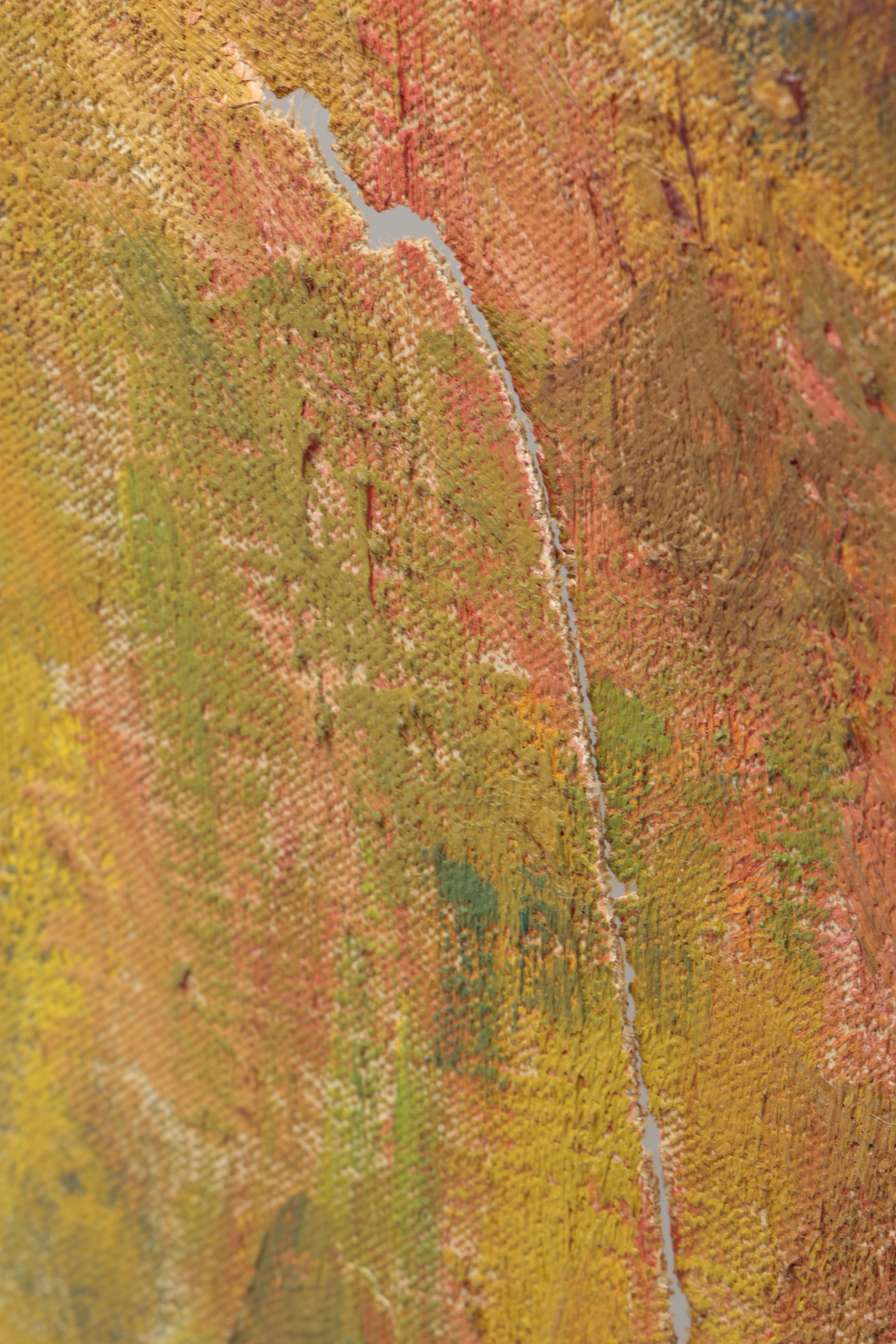 Jennings Tofel Oil Painting on Canvas Expressionist Style Portrait