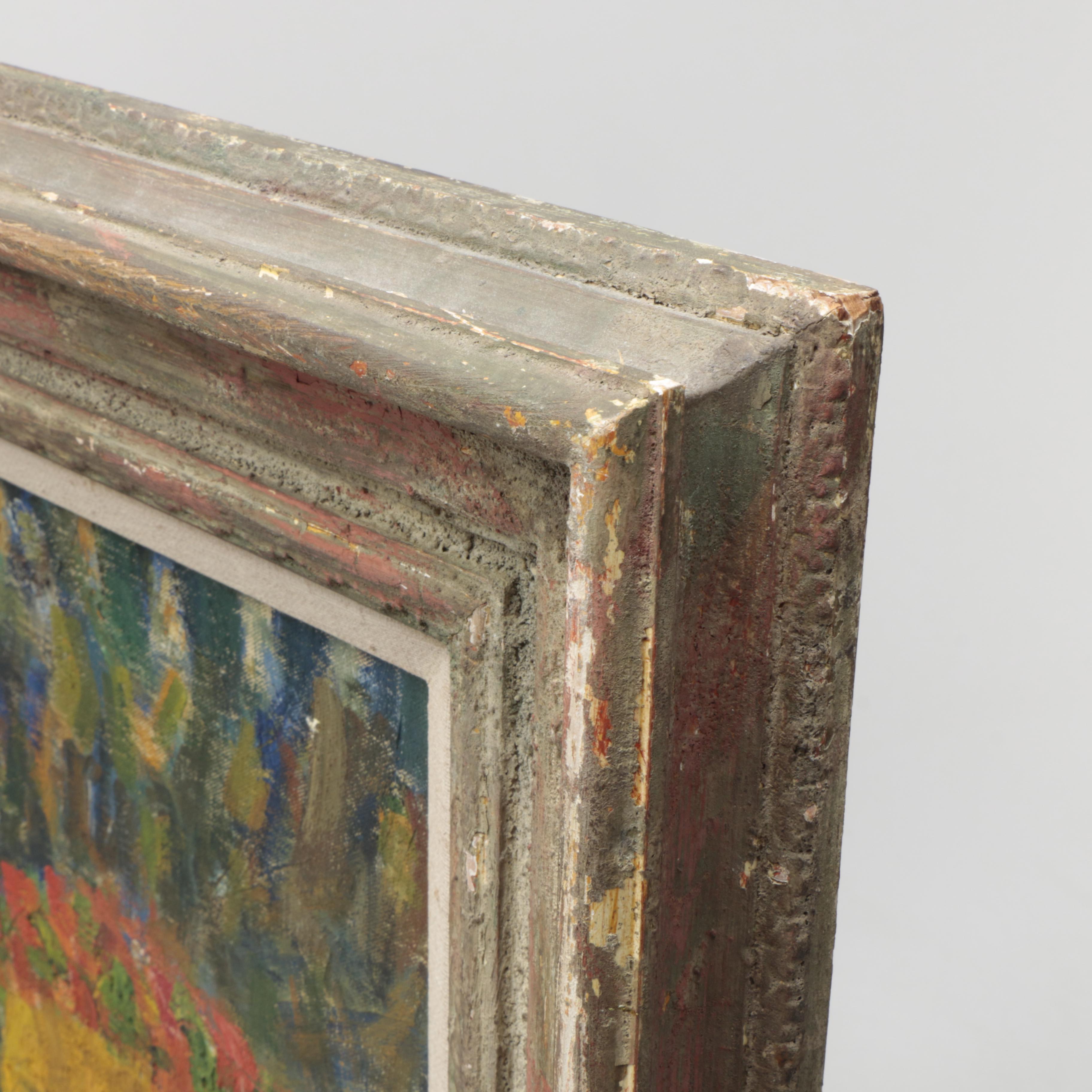 Jennings Tofel Oil Painting on Canvas Expressionist Style Portrait