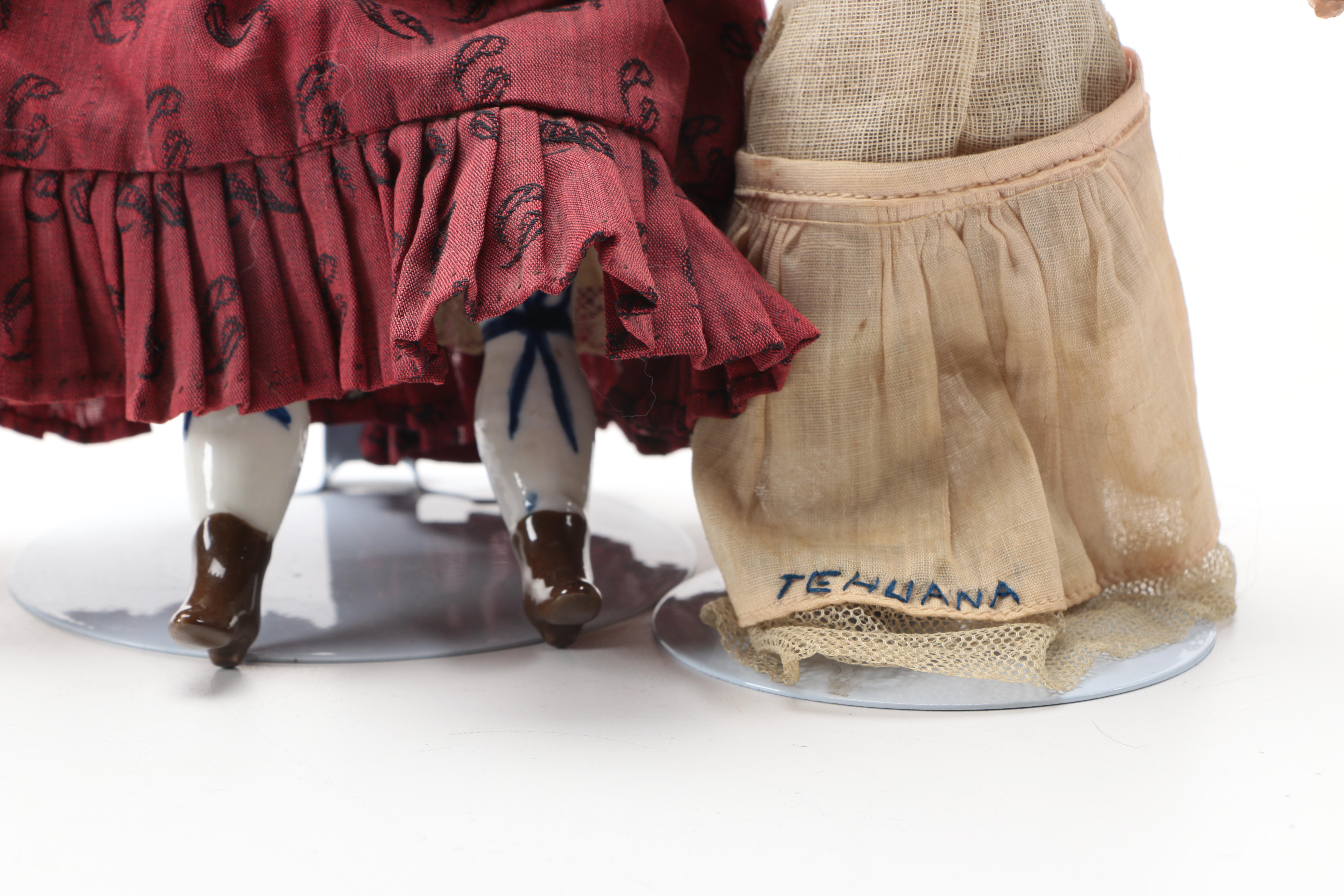 Black Haired Porcelain Dolls