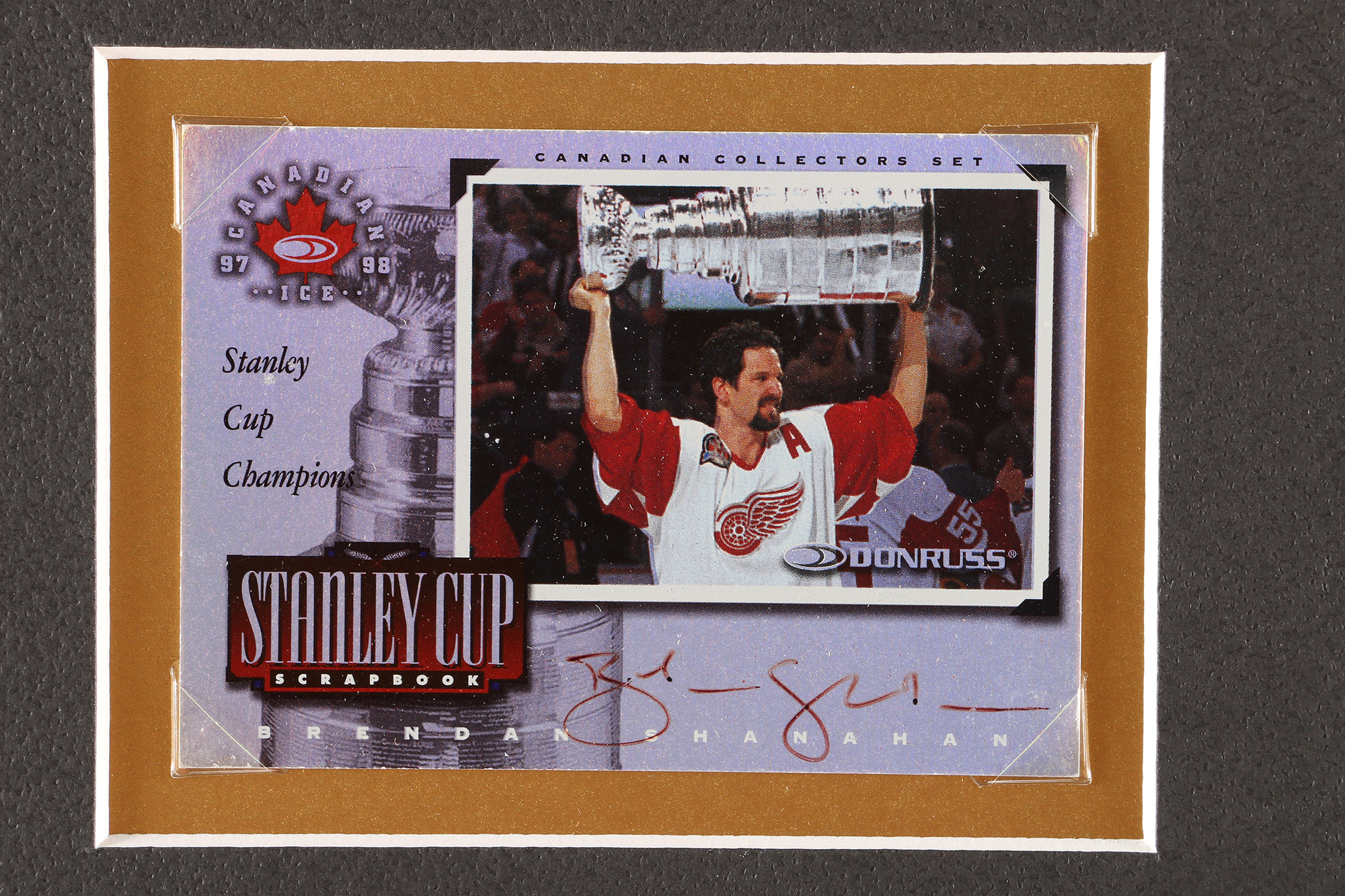 Limited Edition Donruss Stanley Cup Trading Cards With Brendan Shanahan Autograph