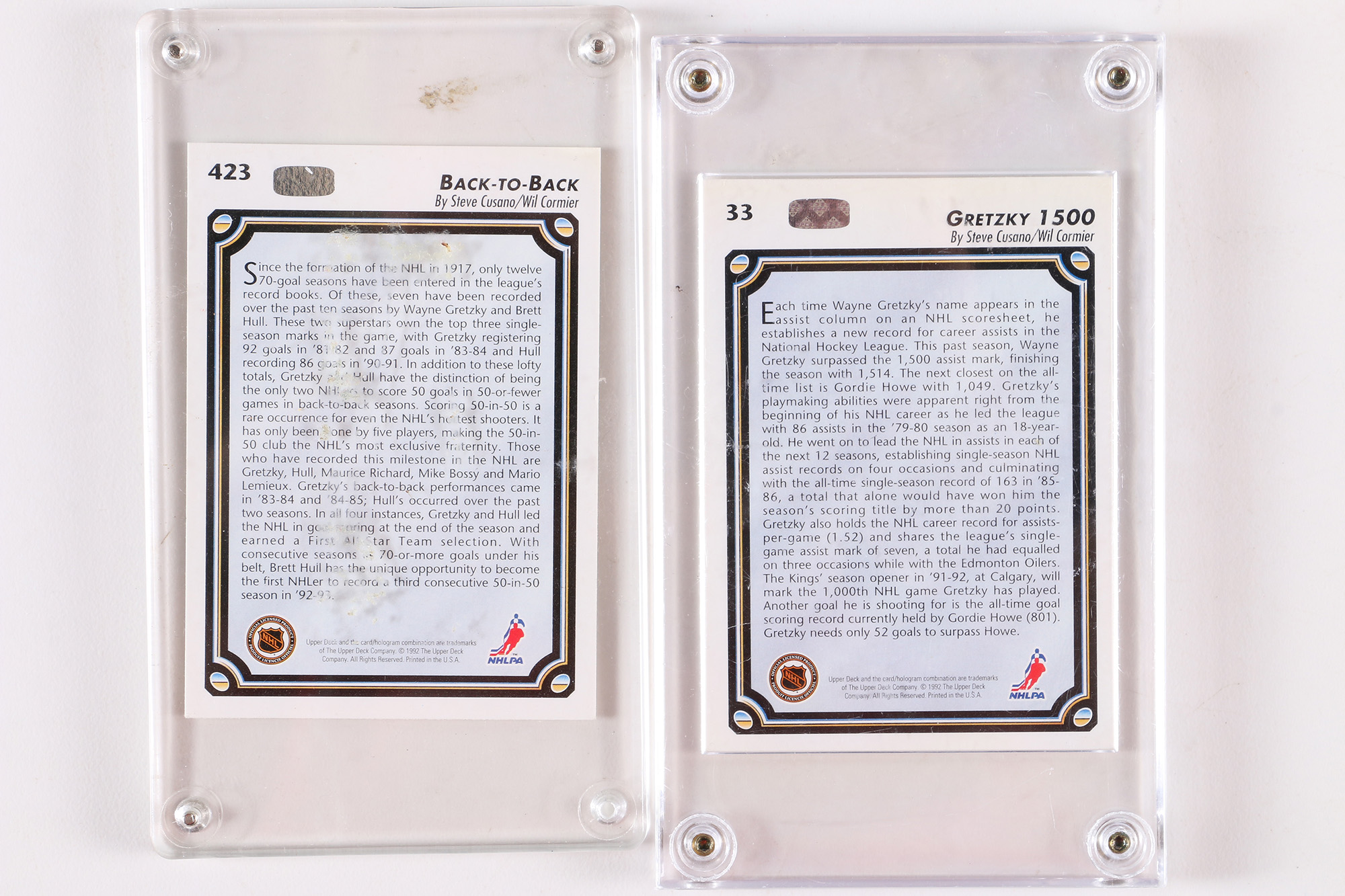 Vintage and Contemporary Hockey Cards Including Various Wayne Gretzky