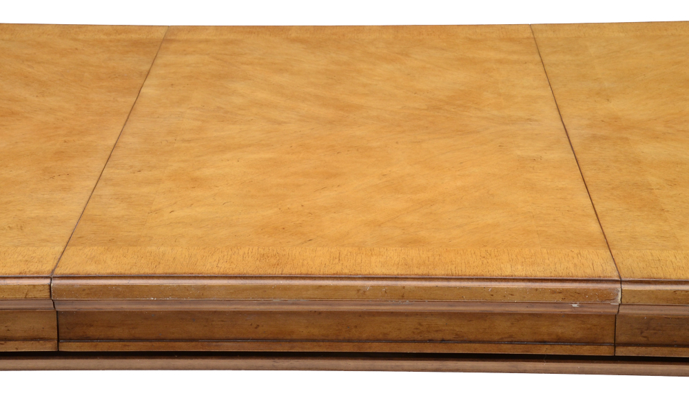 Set of Eight Century Furniture Thronos Chairs and Empire Table