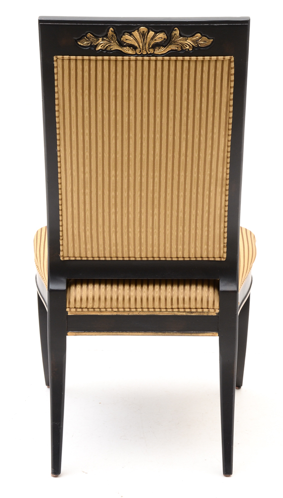 Set of Eight Century Furniture Thronos Chairs and Empire Table