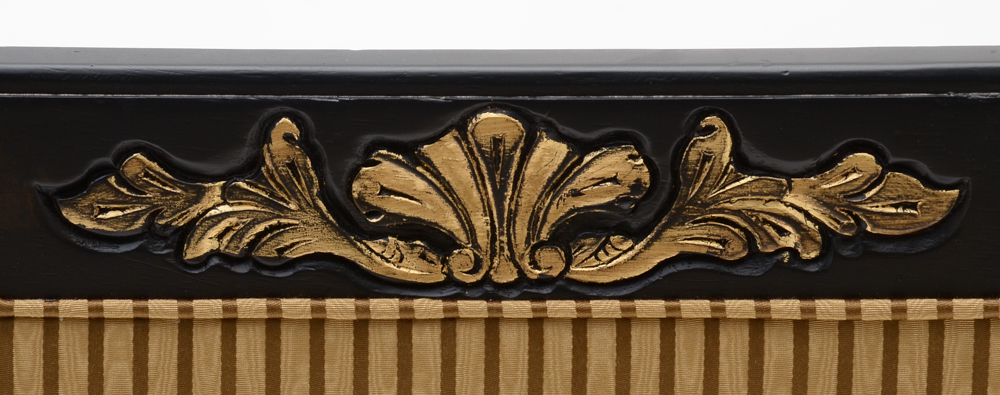 Set of Eight Century Furniture Thronos Chairs and Empire Table