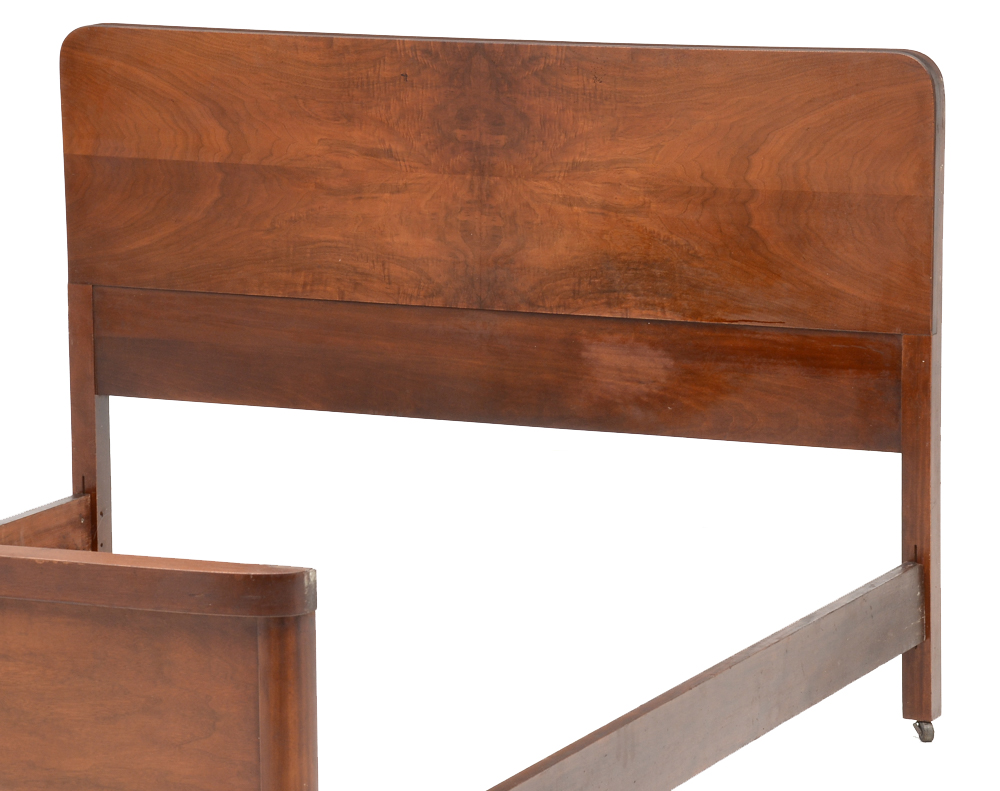 Vintage Walnut Full Bed Frame