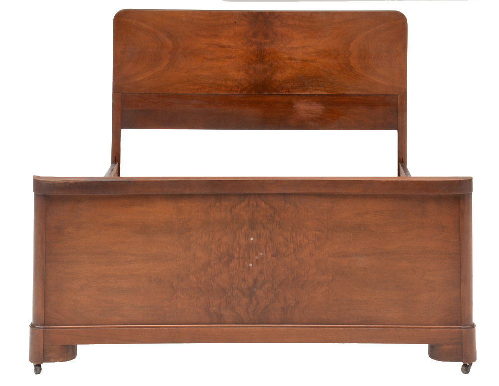 Vintage Walnut Full Bed Frame