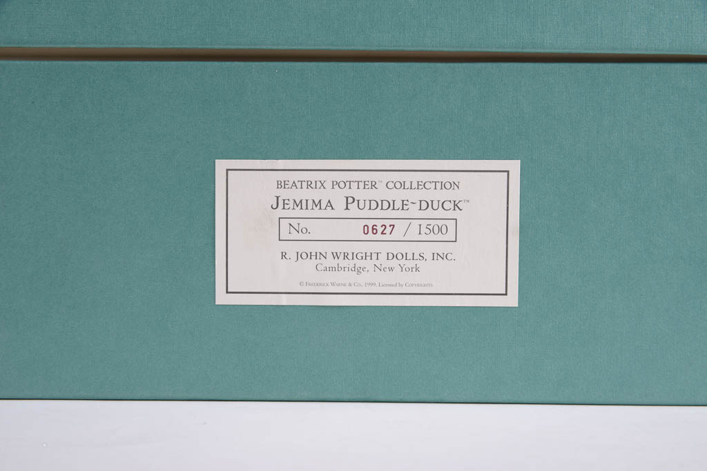 R. John Wright Beatrix Potter "Jemima Puddle Duck" With Original Box
