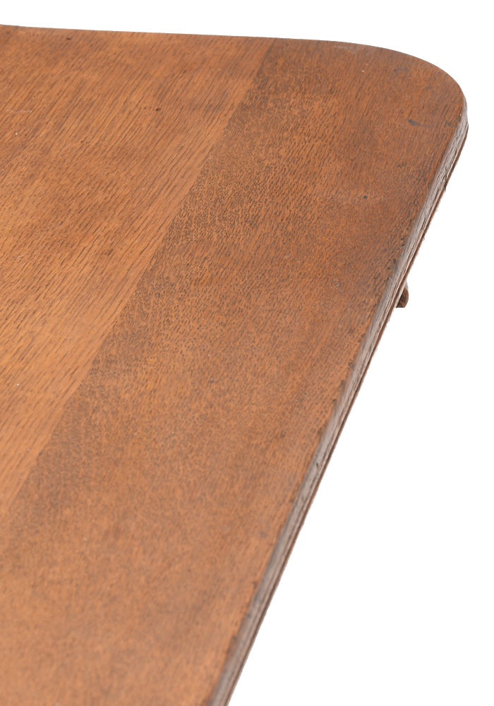 Square Oak Five Leg Dining Table