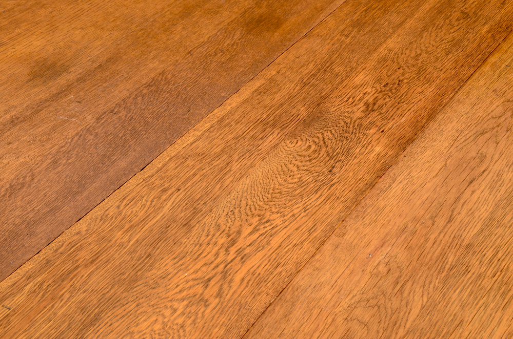 Square Oak Five Leg Dining Table