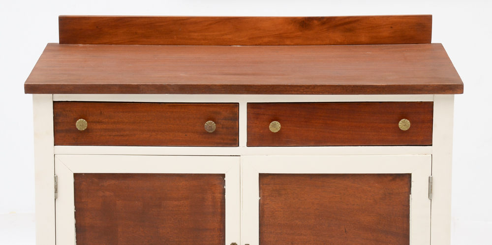 Vintage Bachelor Chest with White Trim