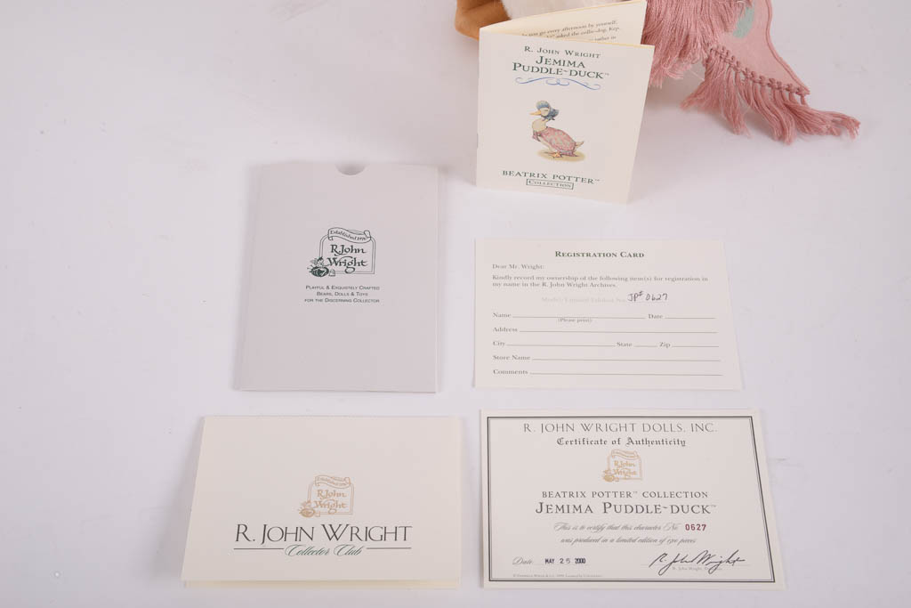 R. John Wright Beatrix Potter "Jemima Puddle Duck" With Original Box