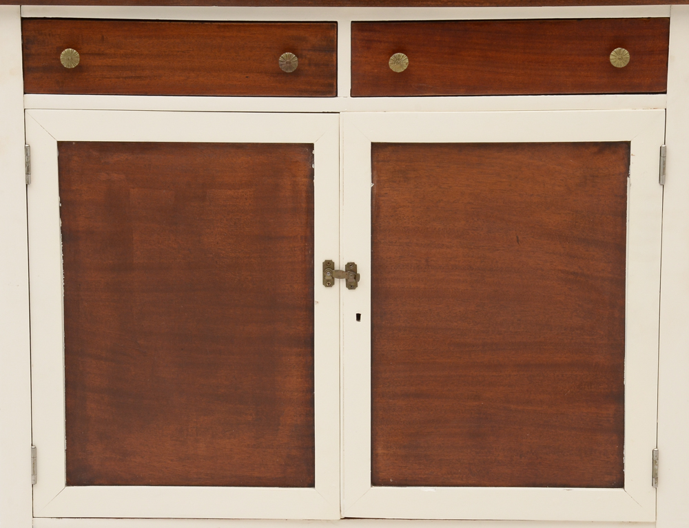 Vintage Bachelor Chest with White Trim