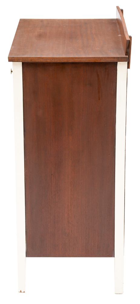 Vintage Bachelor Chest with White Trim