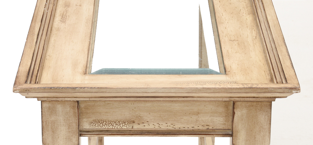 Console Table with Glass Insert