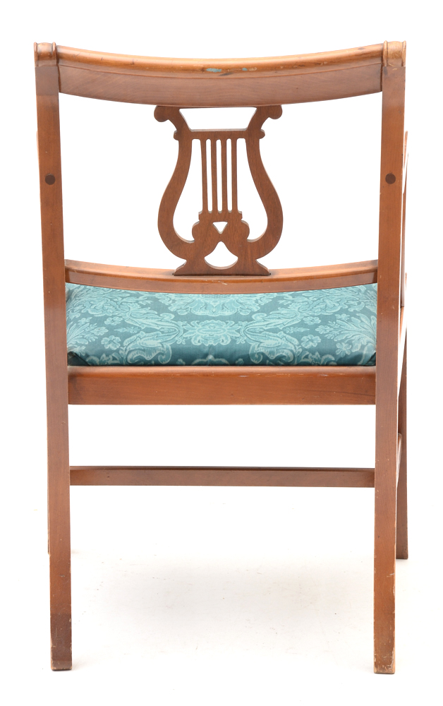 Mahogany Lyre Back Dining Chairs