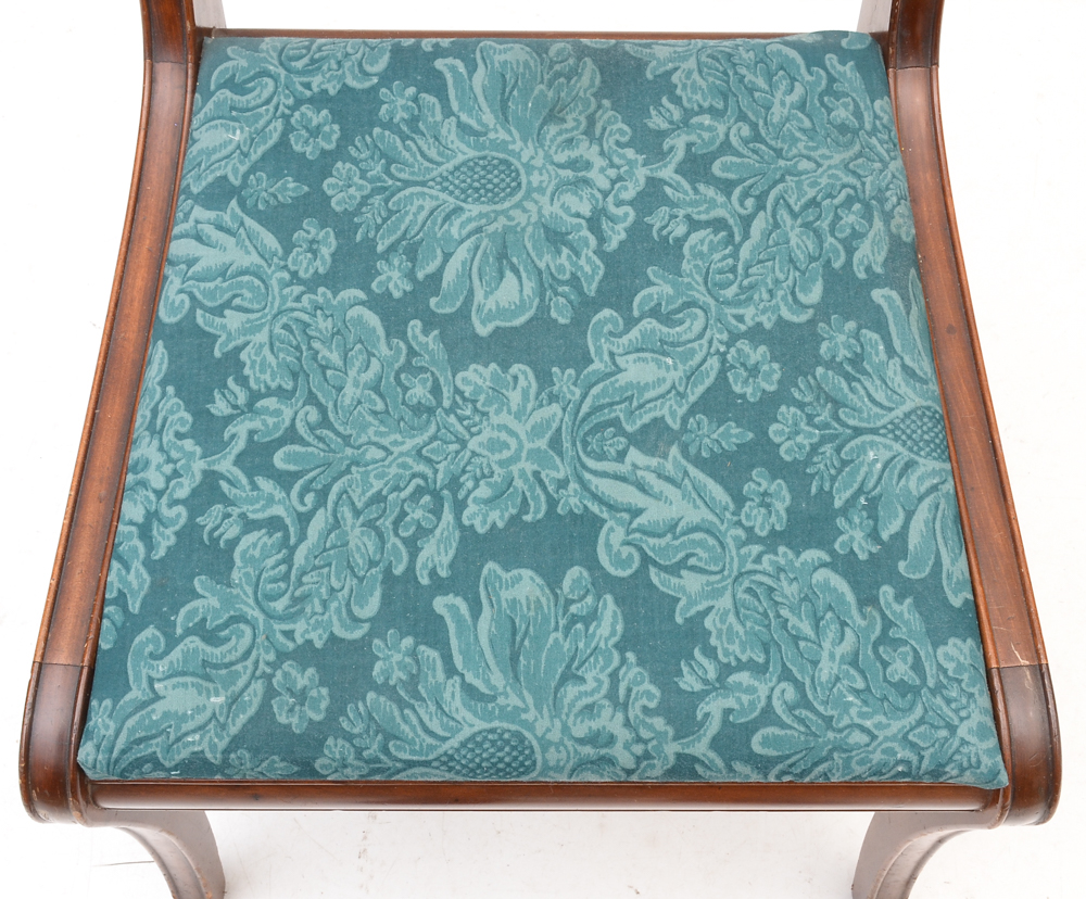 Mahogany Lyre Back Dining Chairs