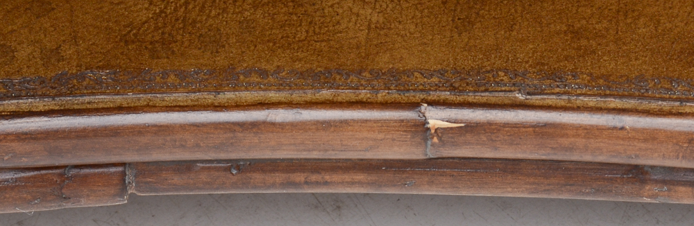 Decorative Leather Topped Coffee Table
