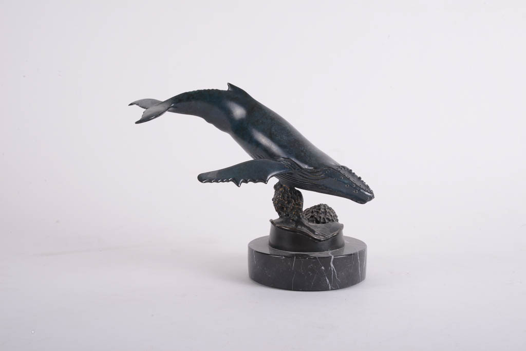 Randy Puckett Humpback Whale Limited Edition Bronze Sculpture