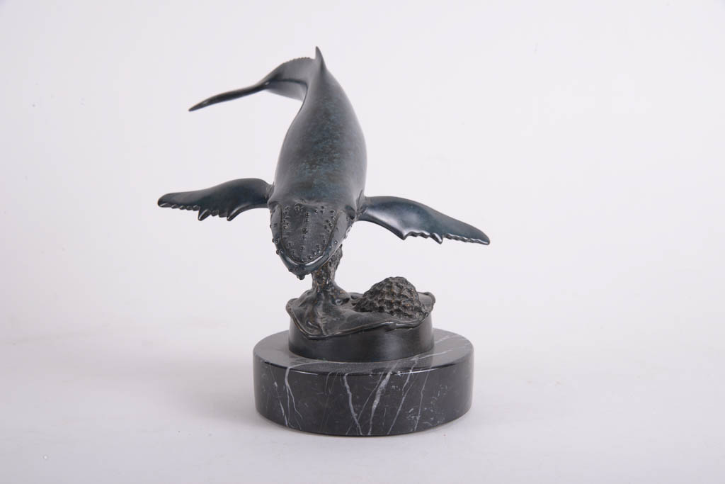 Randy Puckett Humpback Whale Limited Edition Bronze Sculpture
