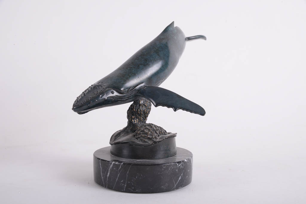 Randy Puckett Humpback Whale Limited Edition Bronze Sculpture