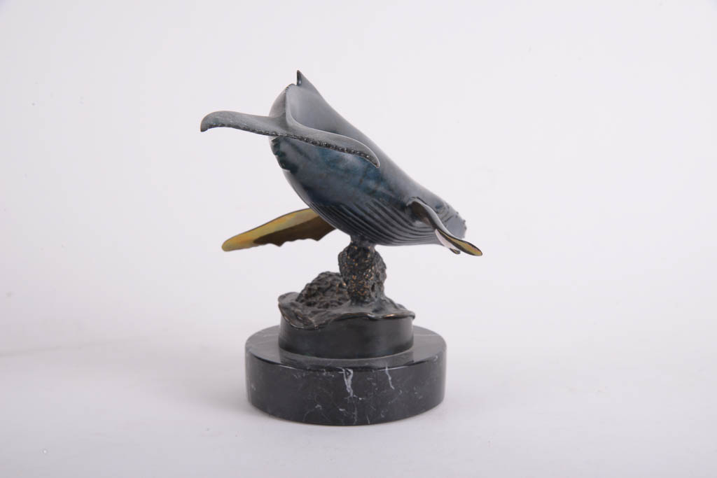 Randy Puckett Humpback Whale Limited Edition Bronze Sculpture
