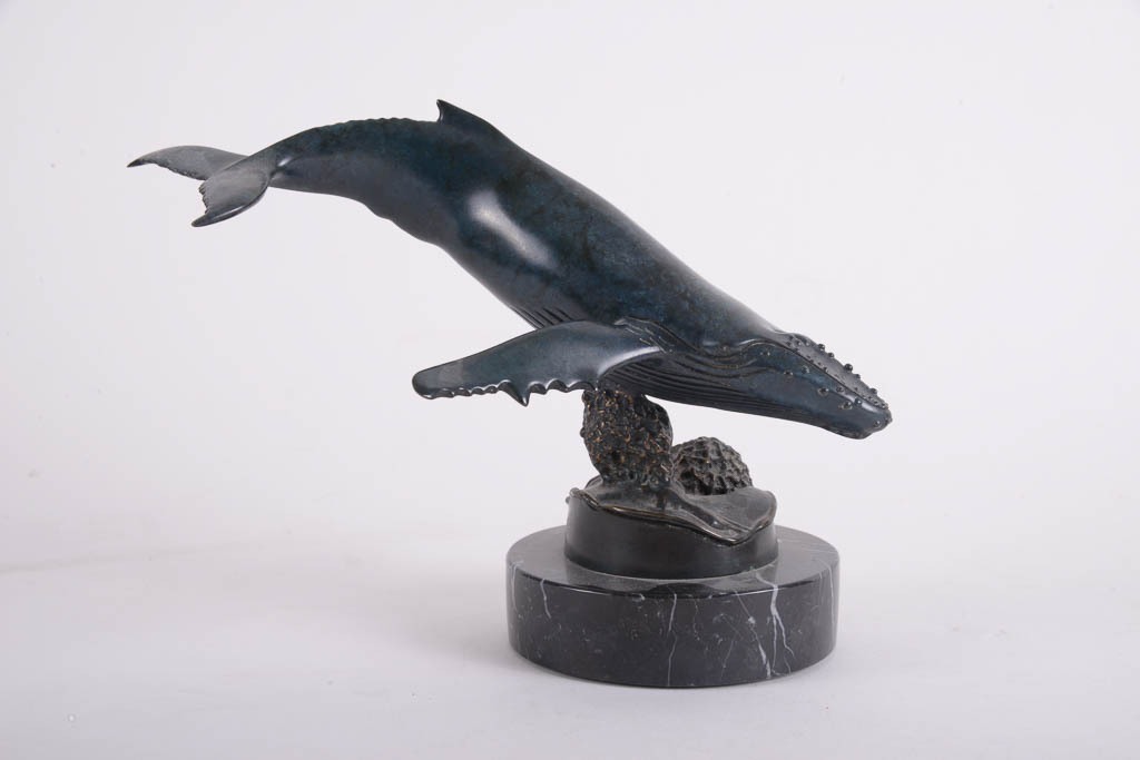 Randy Puckett Humpback Whale Limited Edition Bronze Sculpture