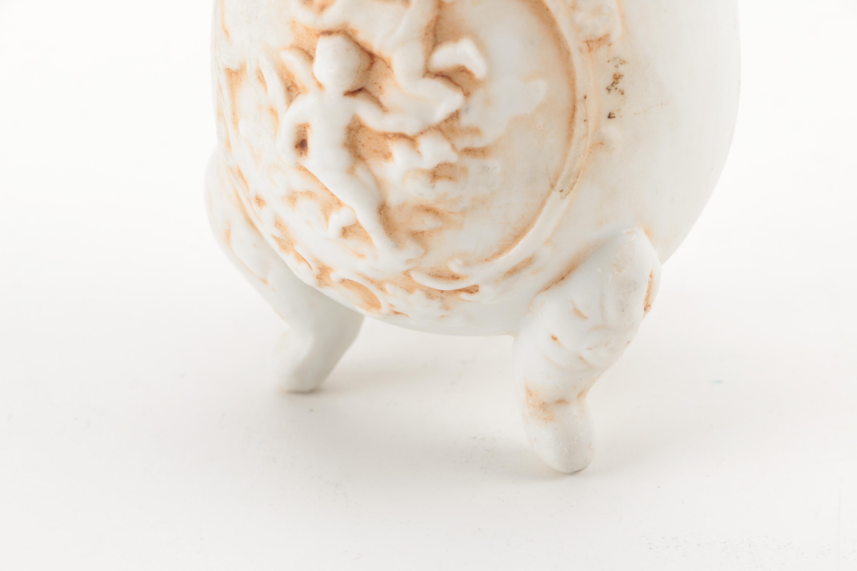 Hand Painted Porcelain Egg Shaped Decor