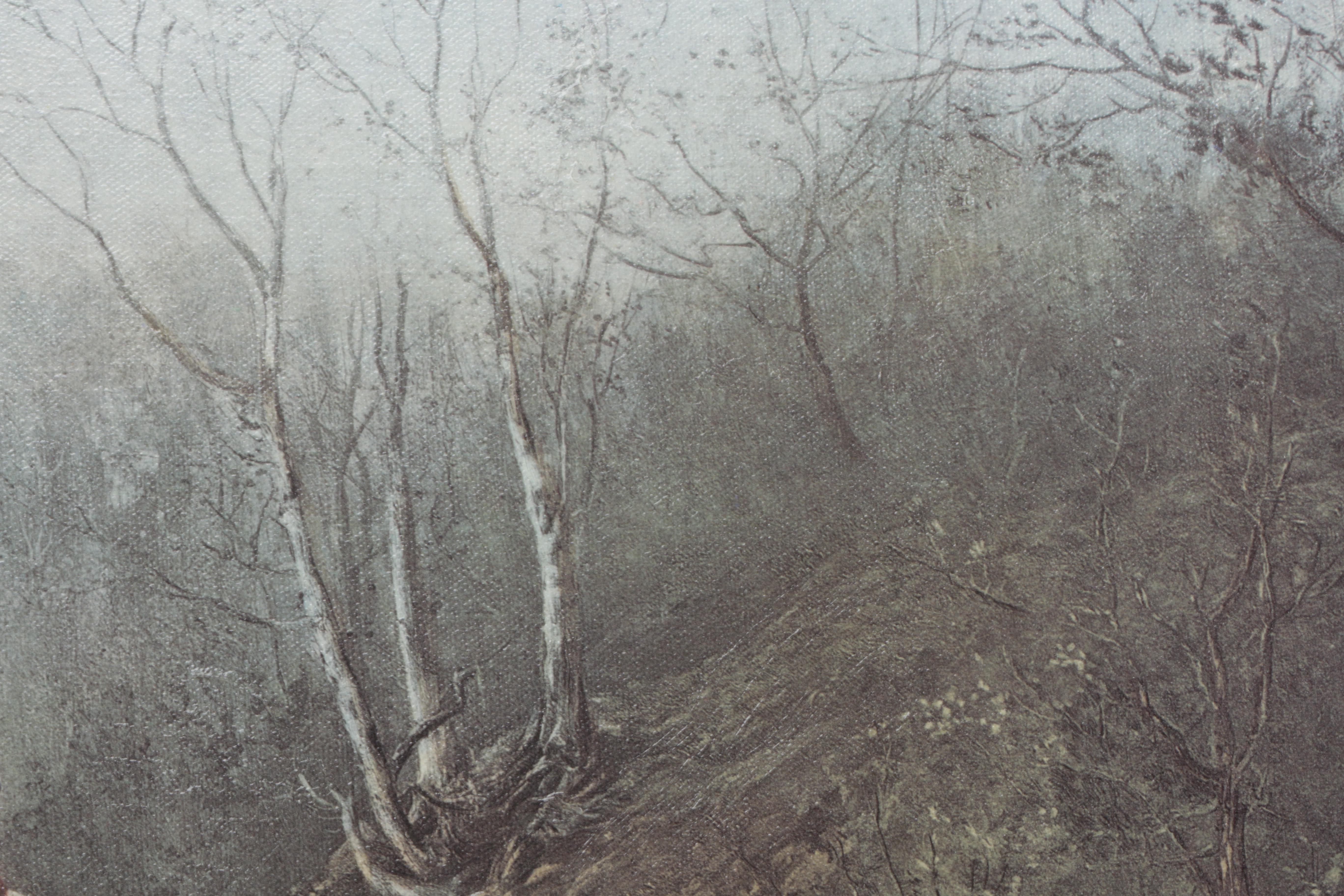 After Heywood Hardy Offset Lithograph On Canvas "Run to Earth"