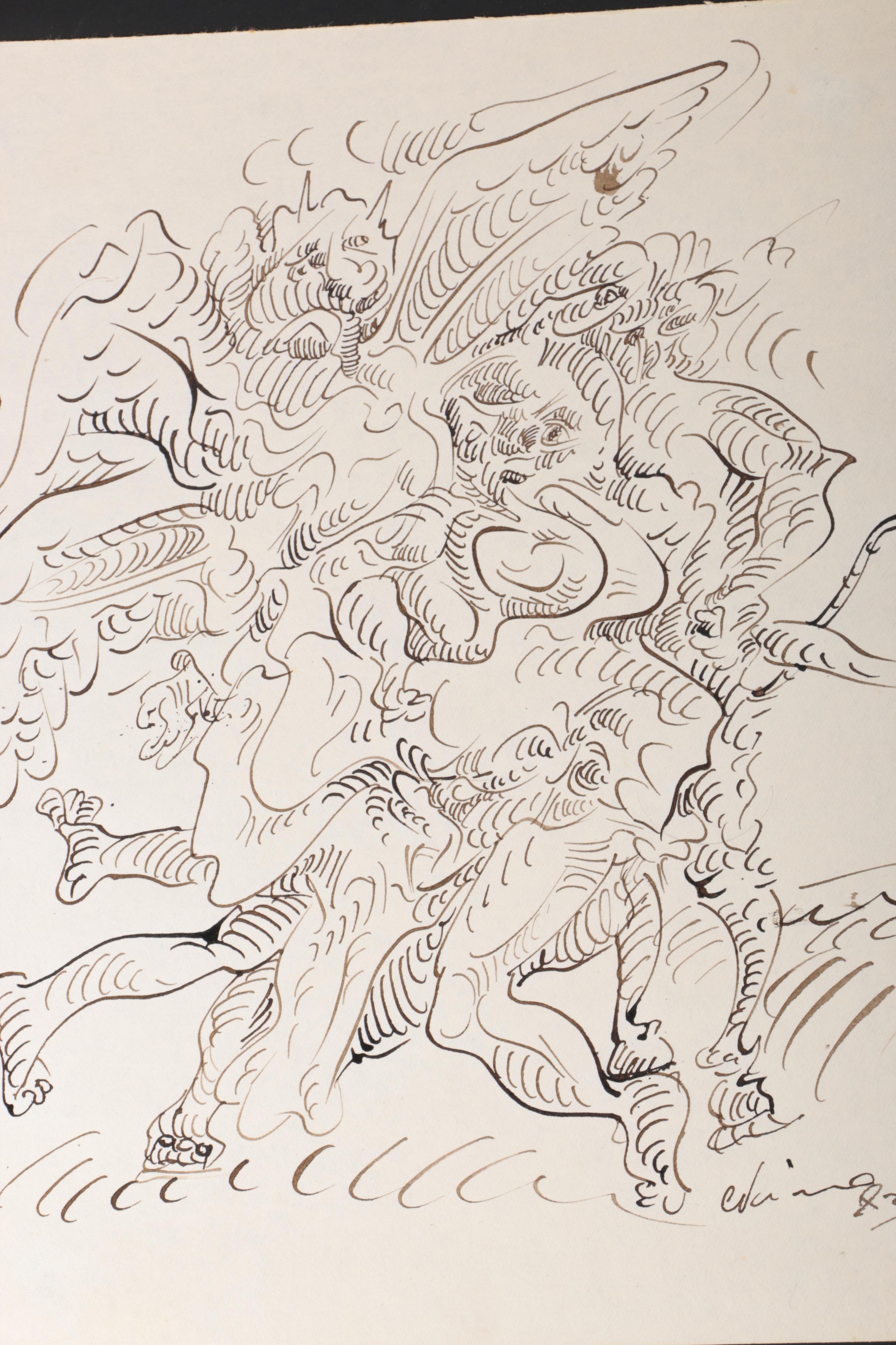 Collection of Pen, Graphite, and Ink Illustrations Featuring Sam Cady