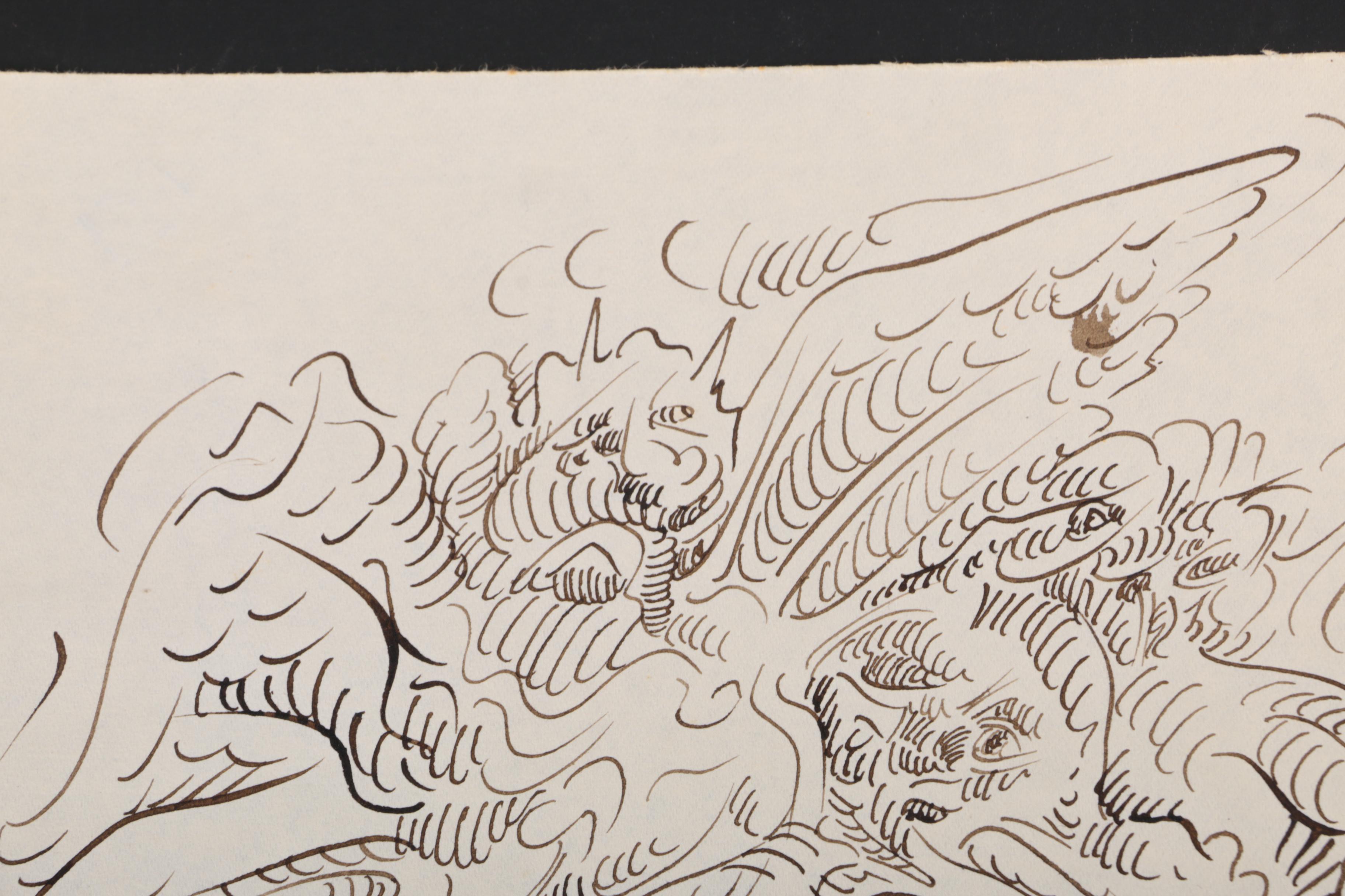 Collection of Pen, Graphite, and Ink Illustrations Featuring Sam Cady